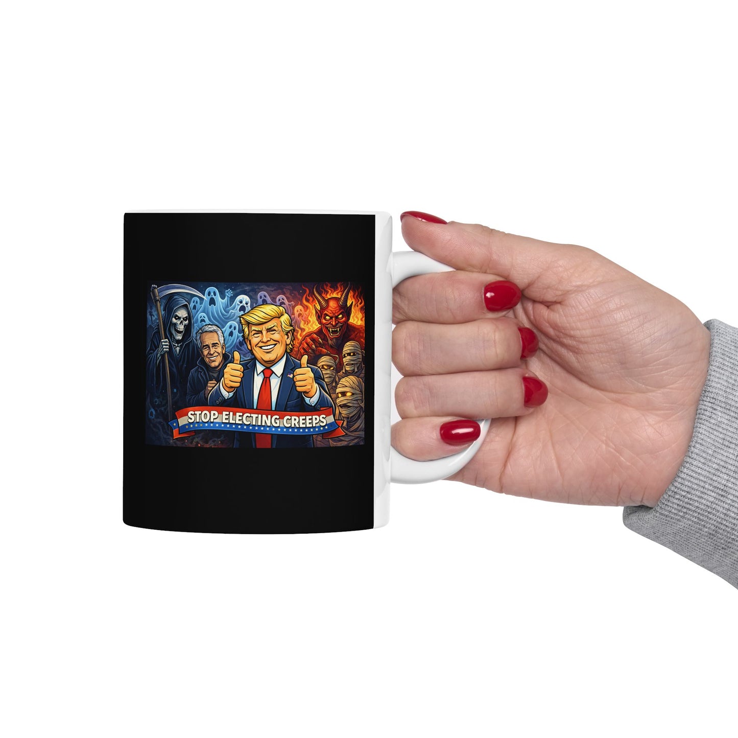 Horror Movie Villains Ceramic Mug – Retro Killer Characters Coffee Cup (11oz/15oz)
