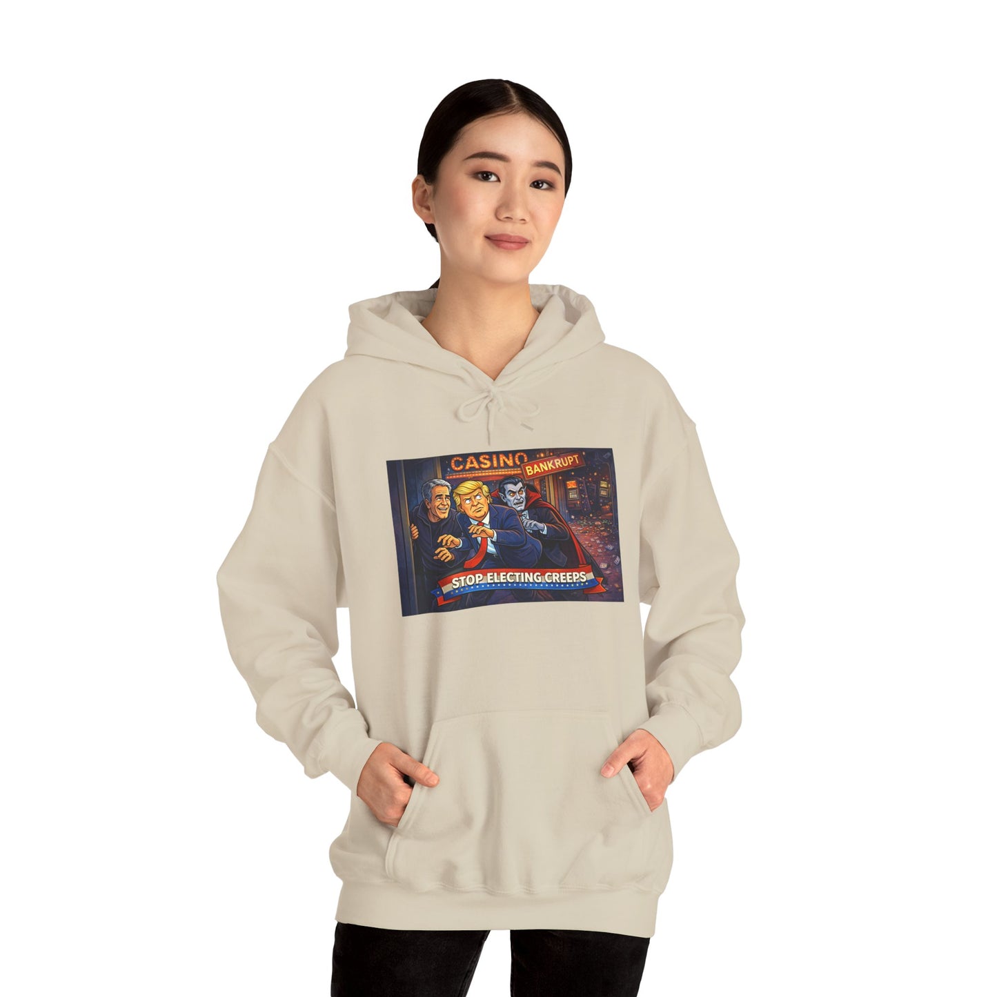 Casino Night Hoodie — Vintage Gambling Scene Sweatshirt