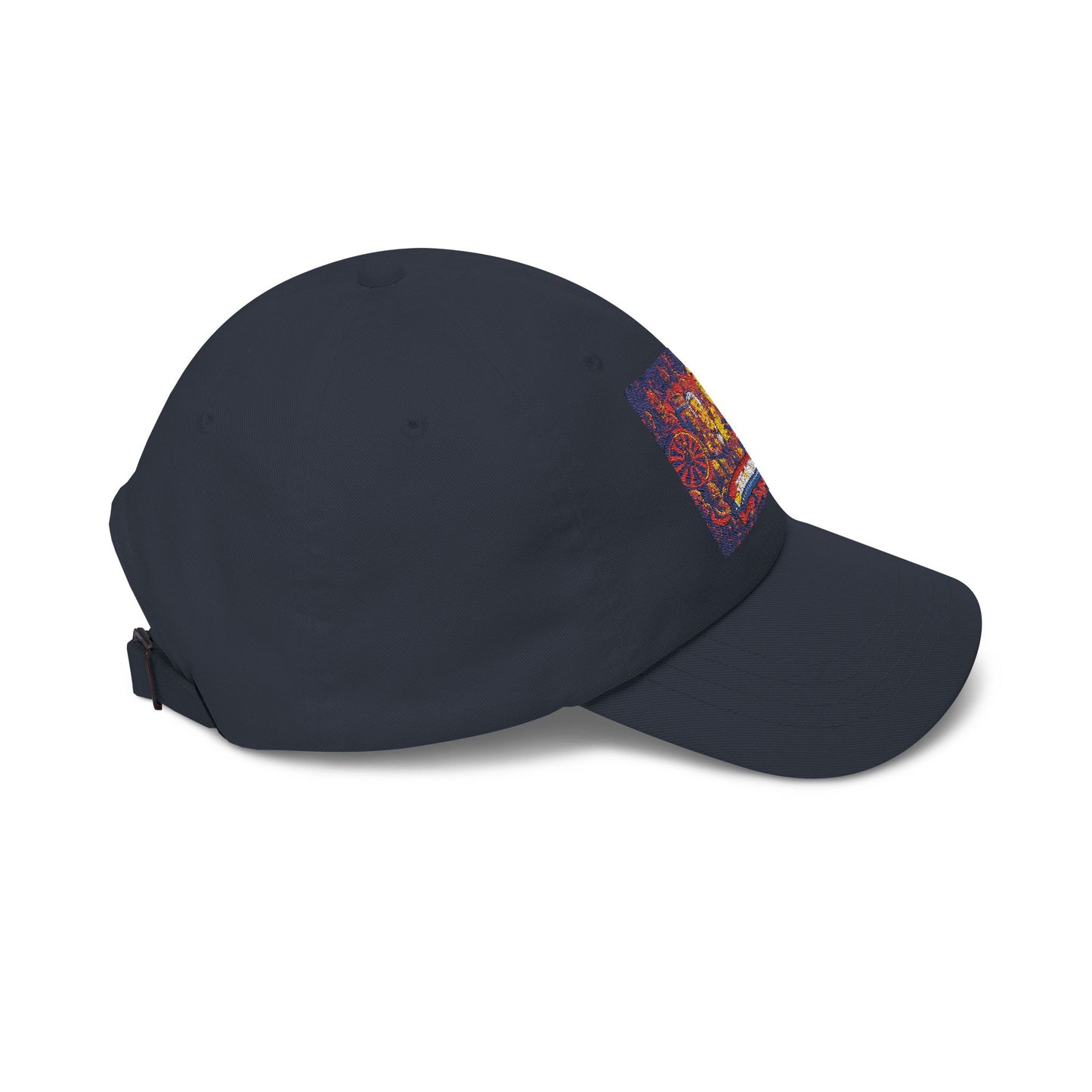 Dad Cap — Colorful Mosaic Cartoon Patch "Doing A Racing Green"