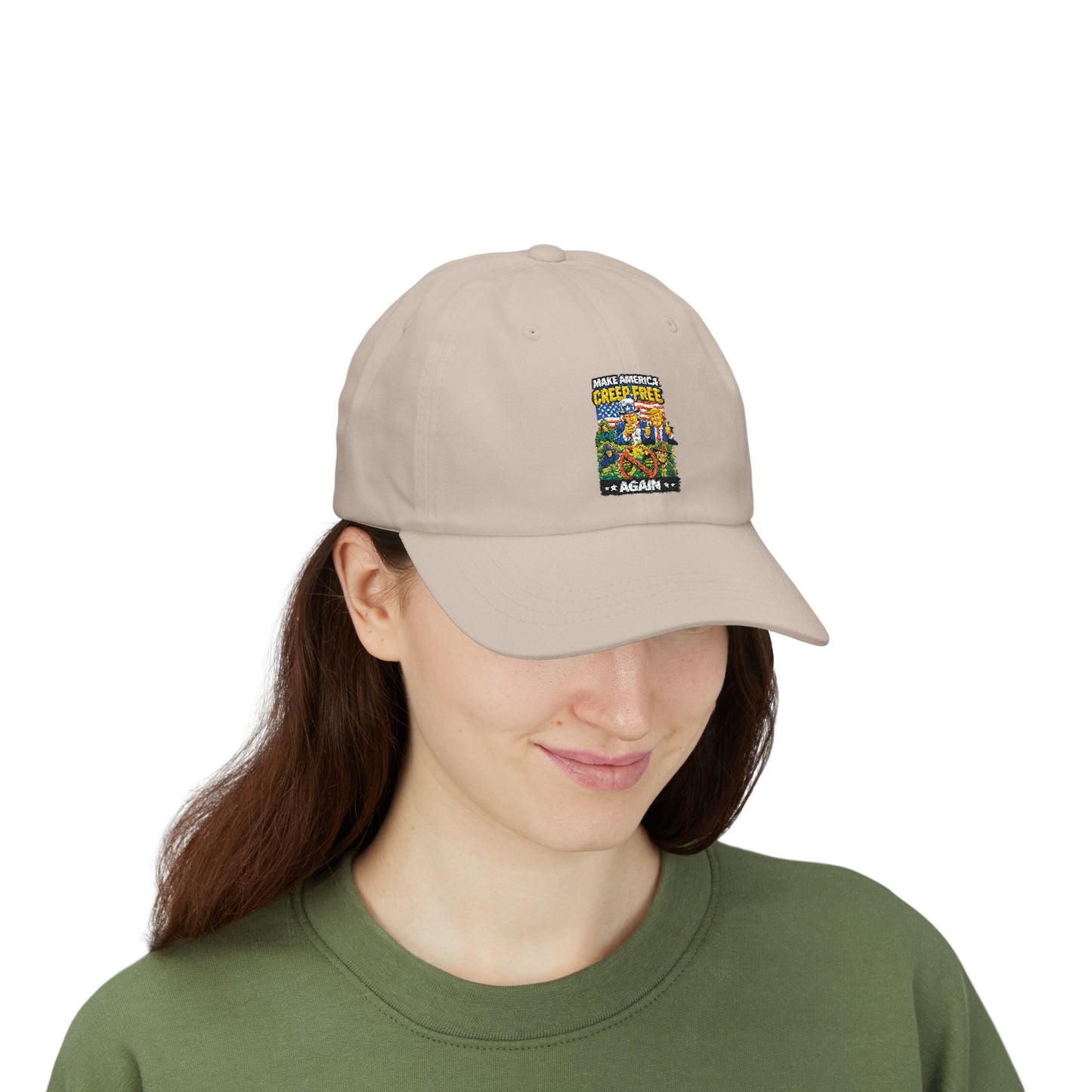 Dad Cap - ‘Crisis Free Again’ Retro Garden Patch Baseball Hat