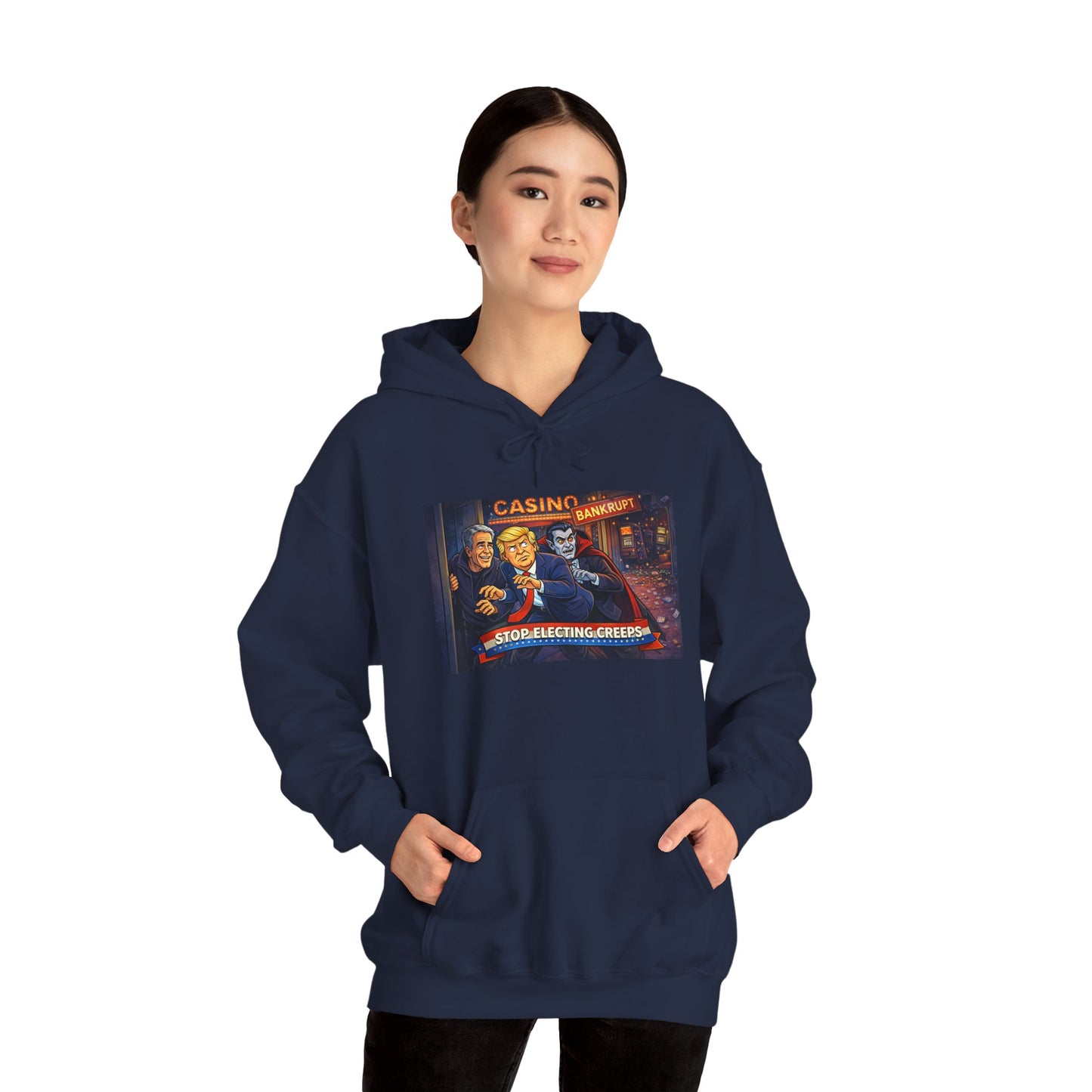 Casino Night Hoodie — Vintage Gambling Scene Sweatshirt