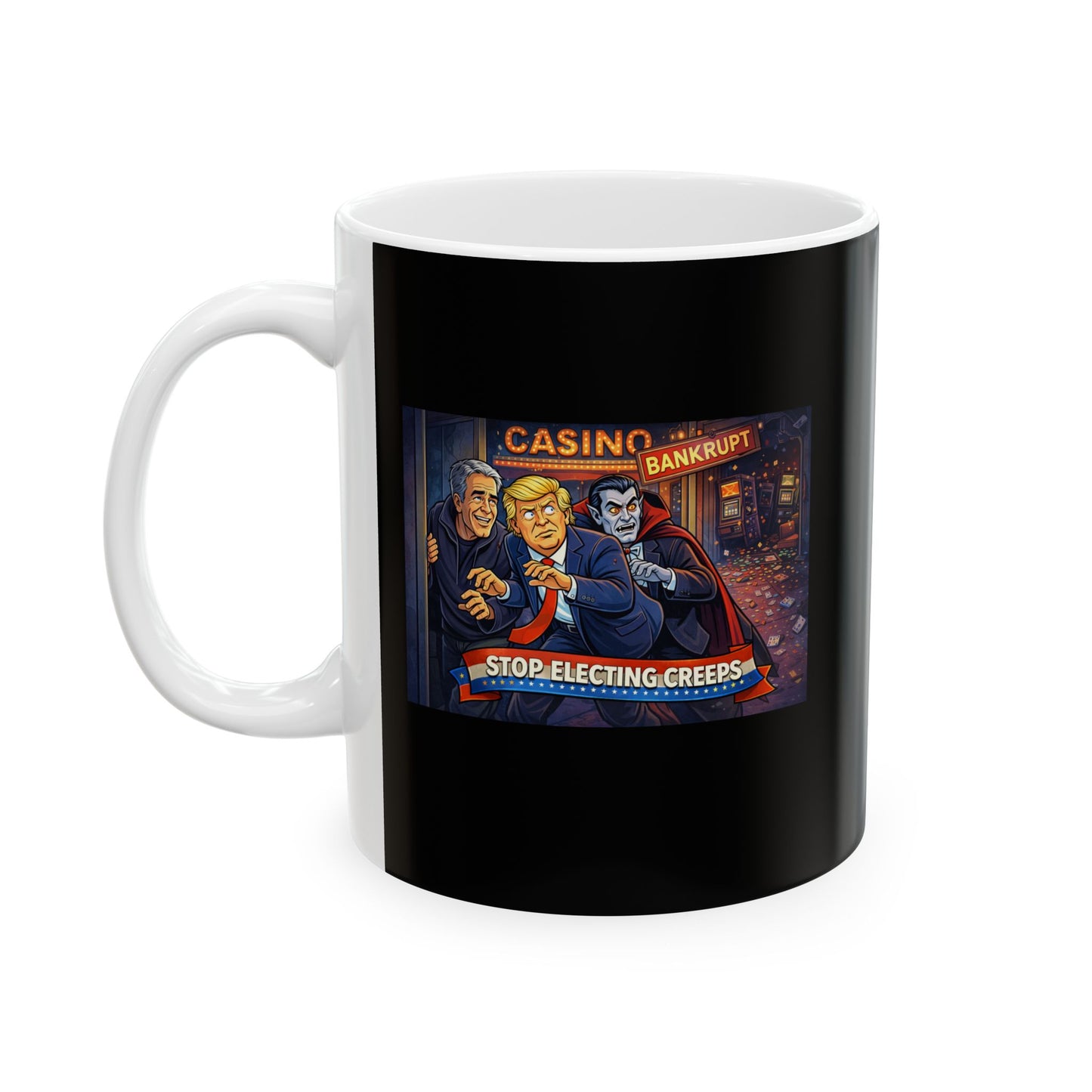 Coffee Mug — Cozy Nighttime Reading Illustration Ceramic Mug (11oz, 15oz)