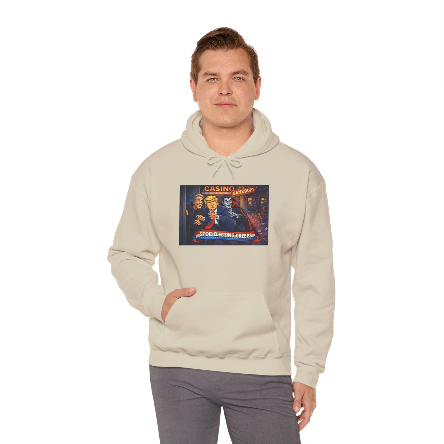 Casino Night Hoodie — Vintage Gambling Scene Sweatshirt