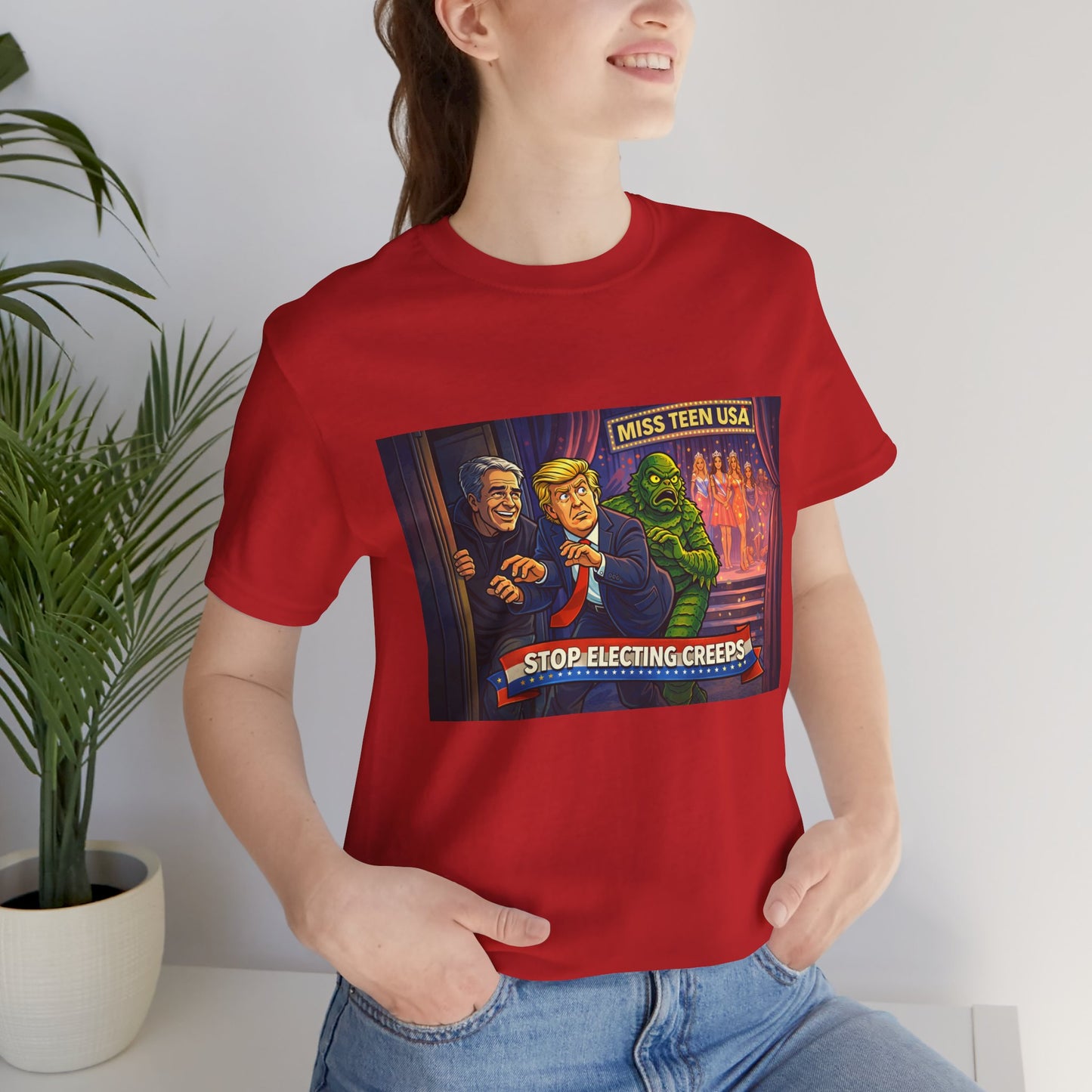 Stop Electing Creeps Tee — Political Satire Graphic Shirt