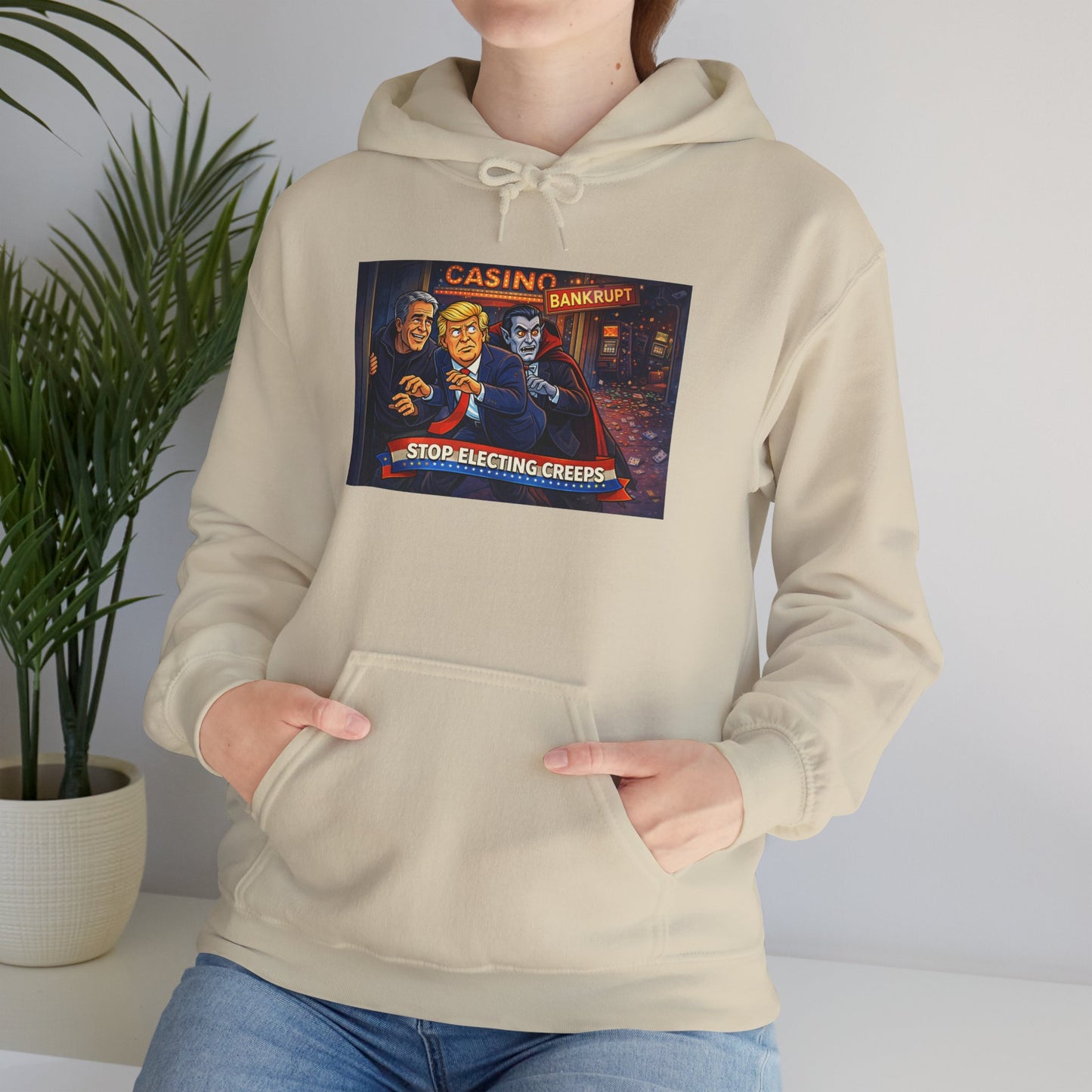 Casino Night Hoodie — Vintage Gambling Scene Sweatshirt