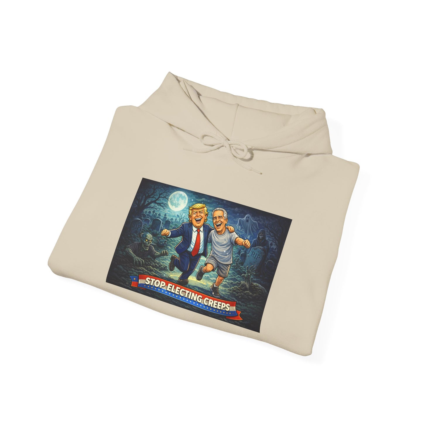 Political Comedy Hoodie — “Surrendering America” Satirical Graphic Sweatshirt