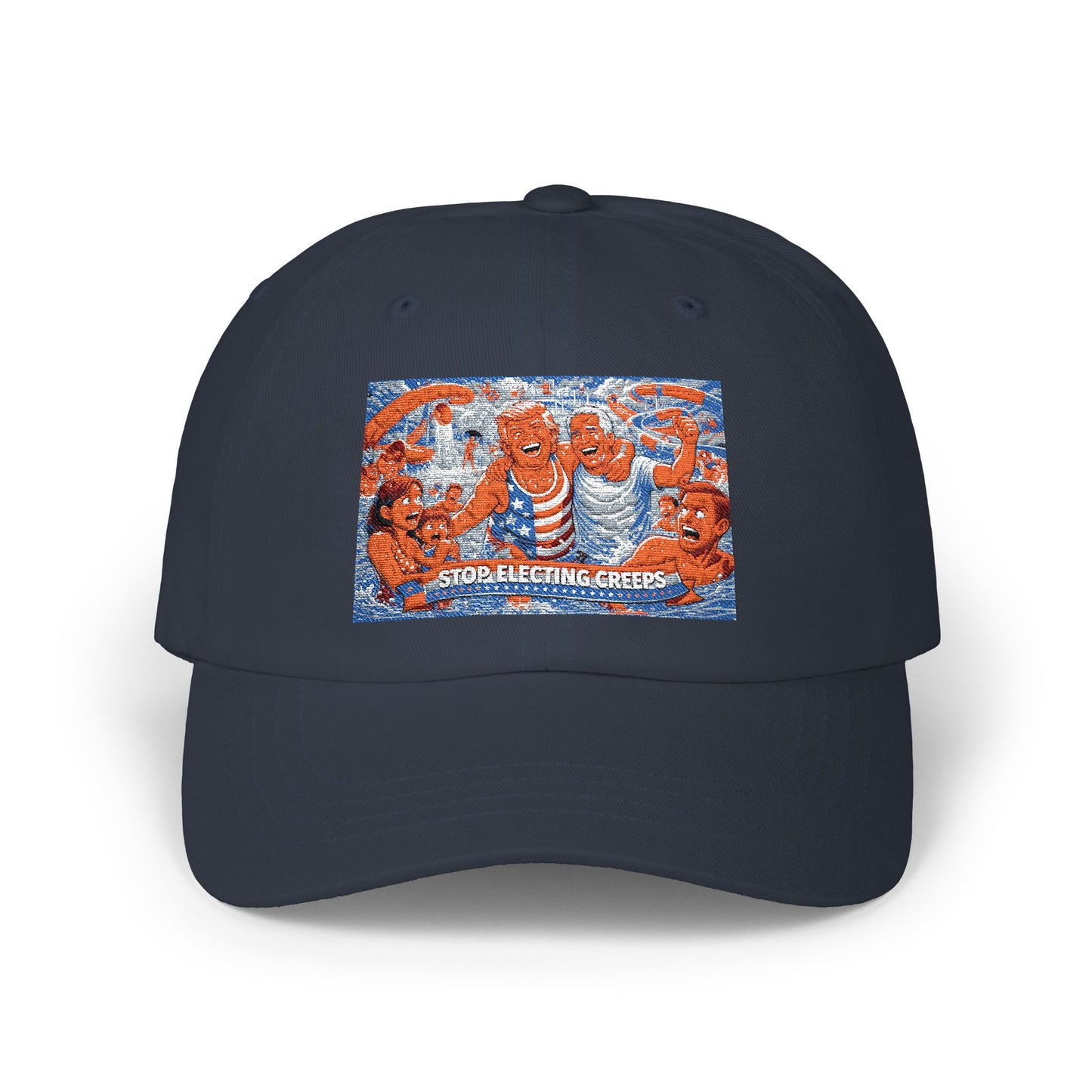 Dad Cap — Vintage Orange Lobsters Patch Hat