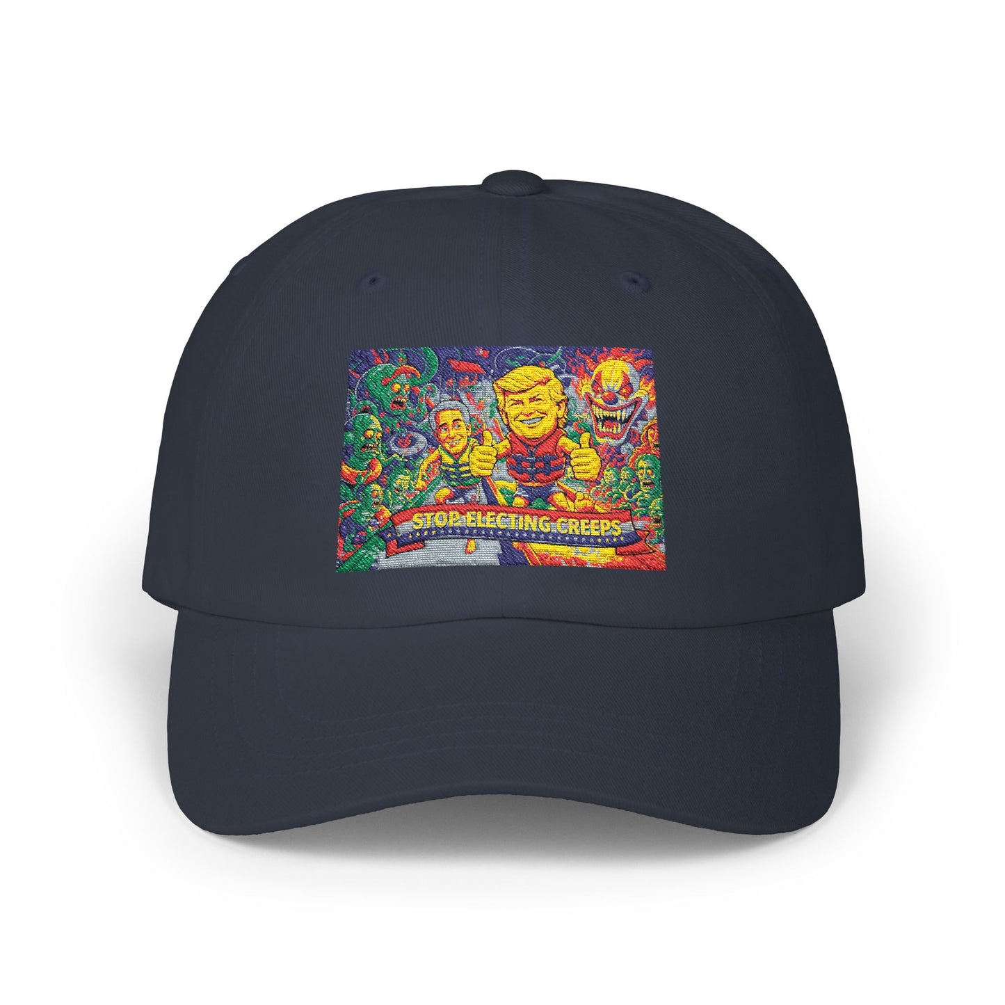 Dad Cap — Colorful Mosaic Smile Design