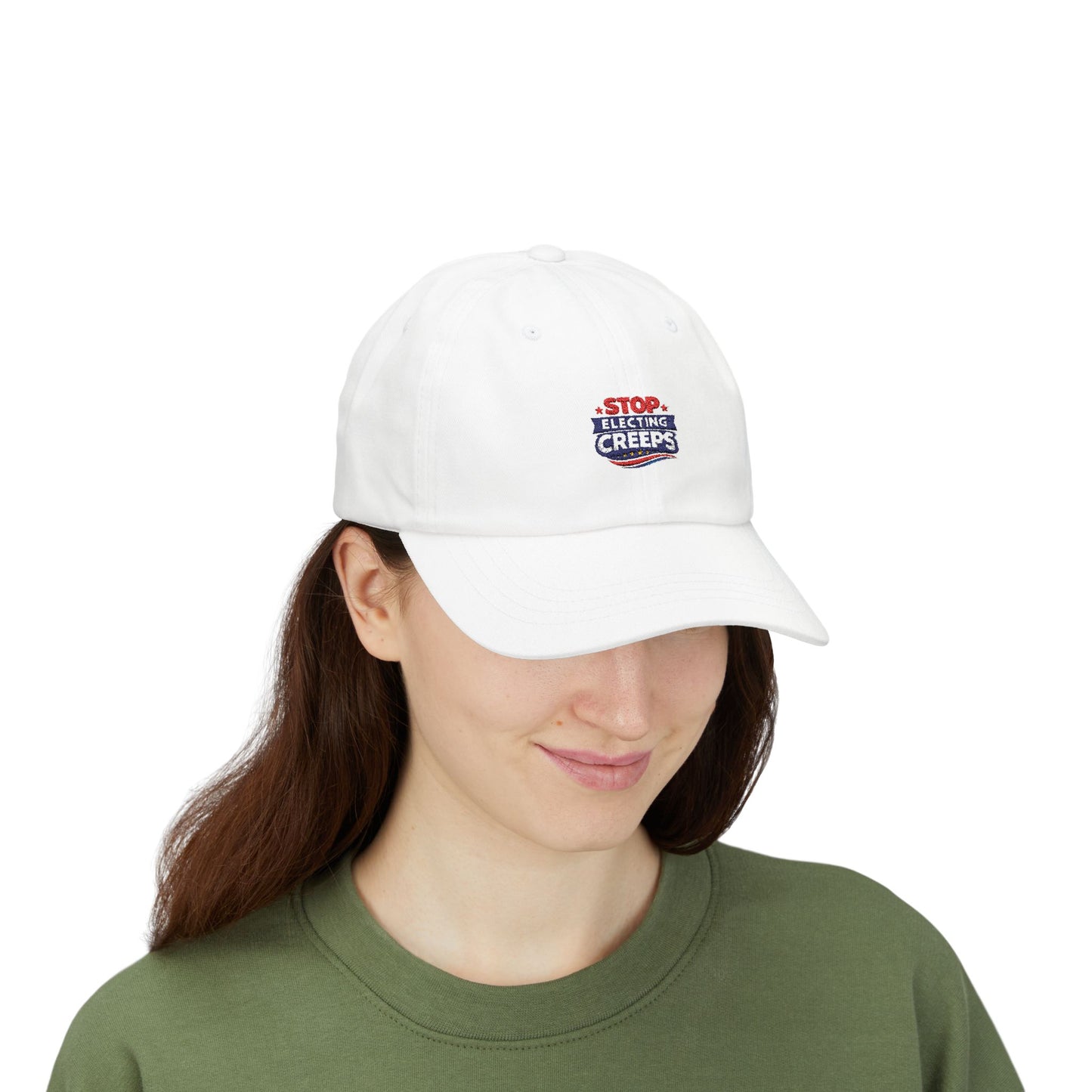 Dad Cap — "Stop Electing Creeps" Embroidered Political Baseball Hat