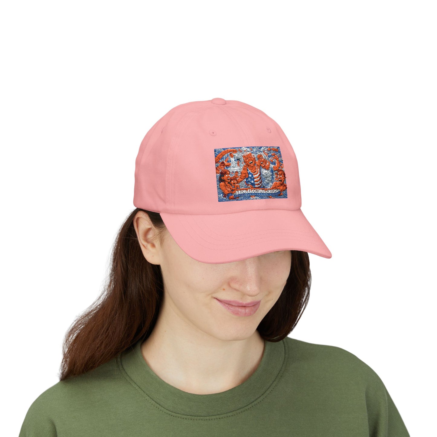 Dad Cap — Vintage Orange Lobsters Patch Hat