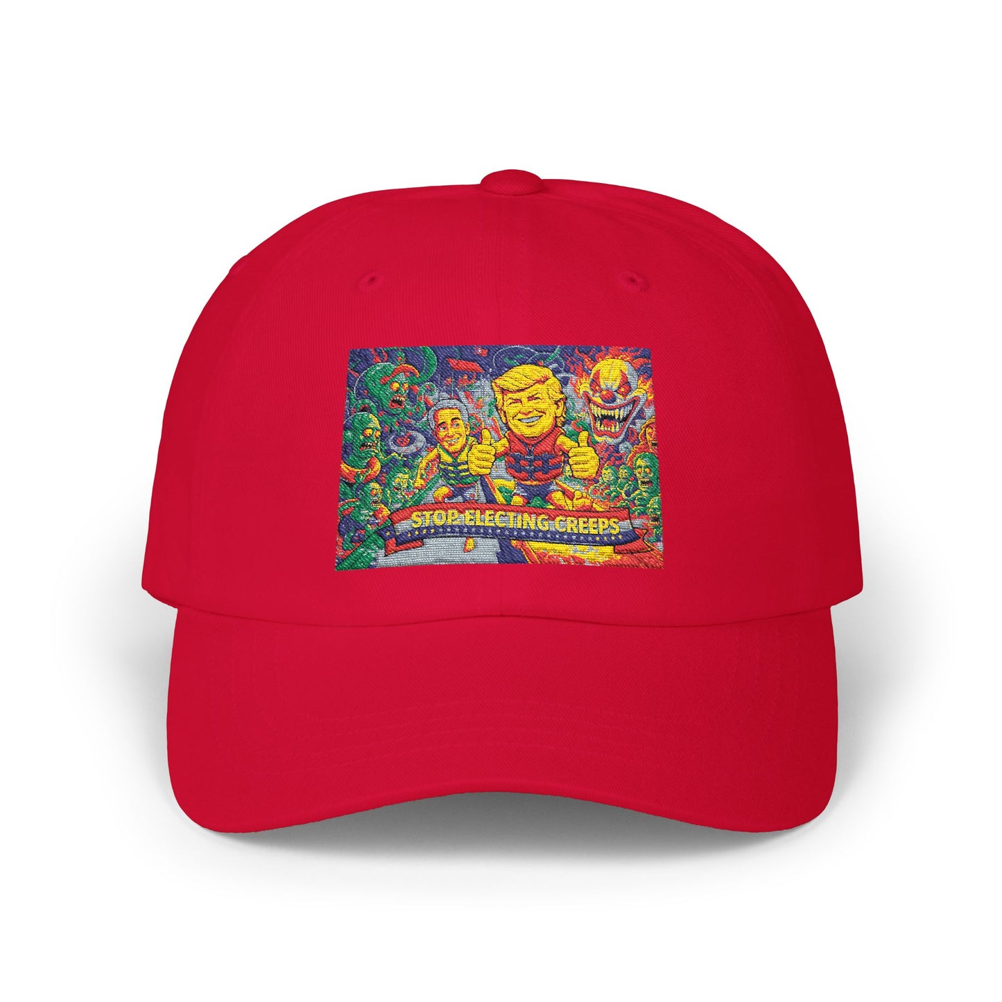 Dad Cap — Colorful Mosaic Smile Design