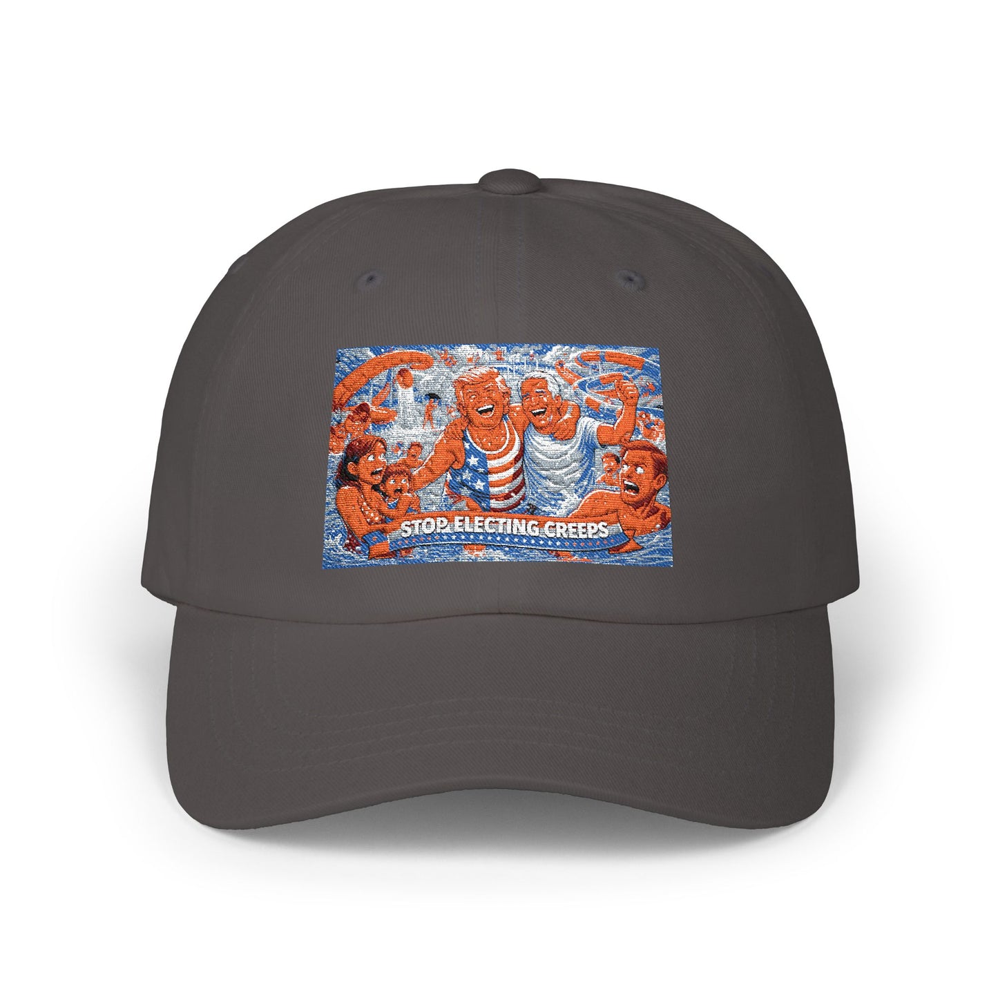 Dad Cap — Vintage Orange Lobsters Patch Hat