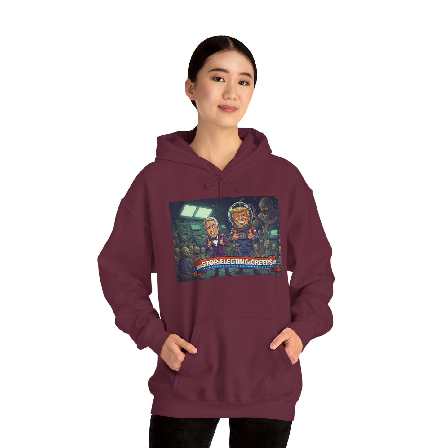 Gaming Crew Hoodie — 'Store-Selecting Griefers' Retro Arcade Design
