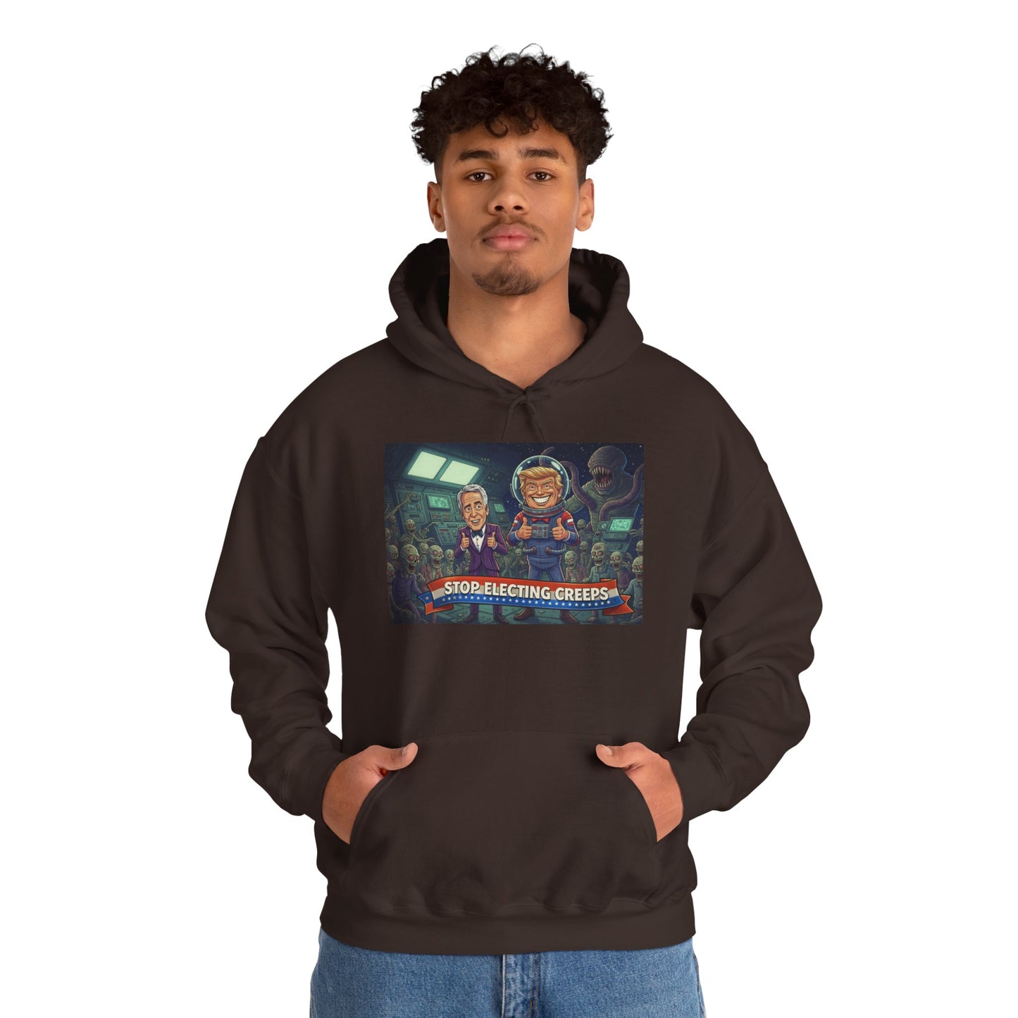 Gaming Crew Hoodie — 'Store-Selecting Griefers' Retro Arcade Design