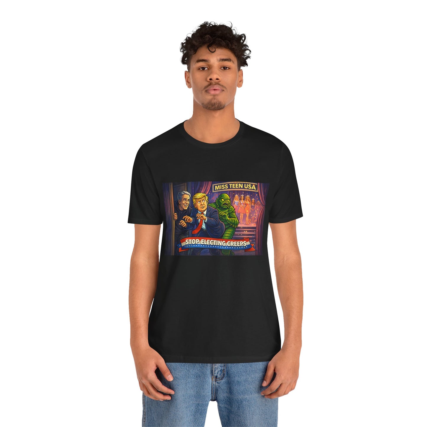 Stop Electing Creeps Tee — Political Satire Graphic Shirt