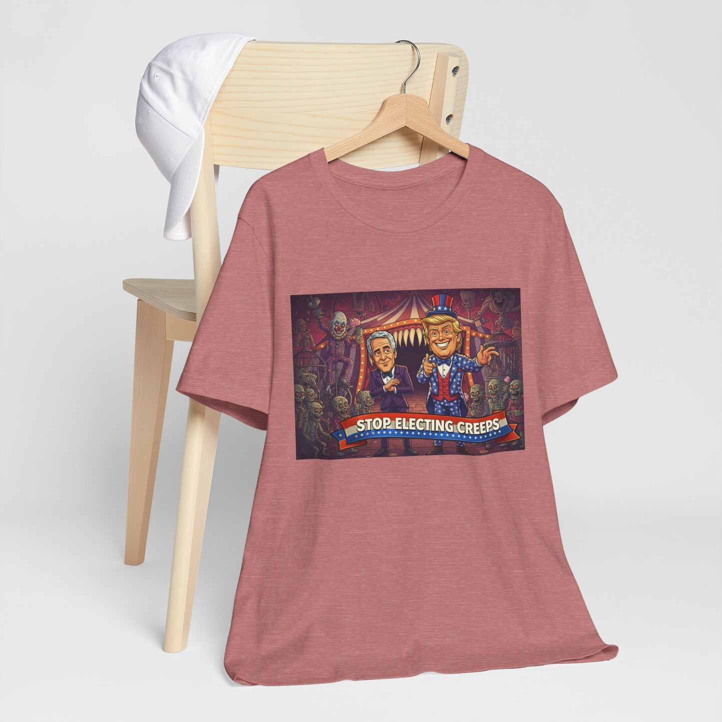 Stop Electing Creeps T‑Shirt — Political Satire Tee