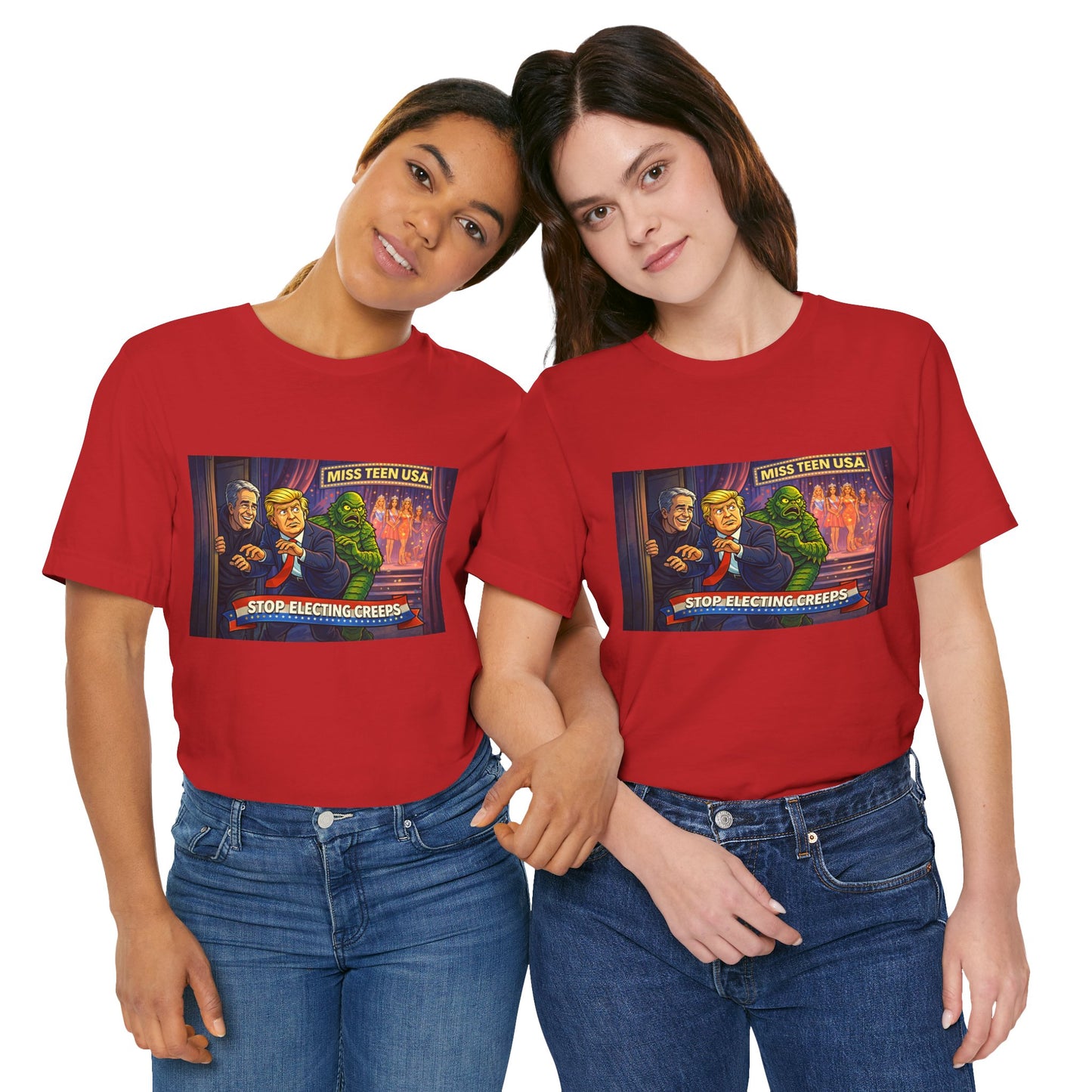 Stop Electing Creeps Tee — Political Satire Graphic Shirt