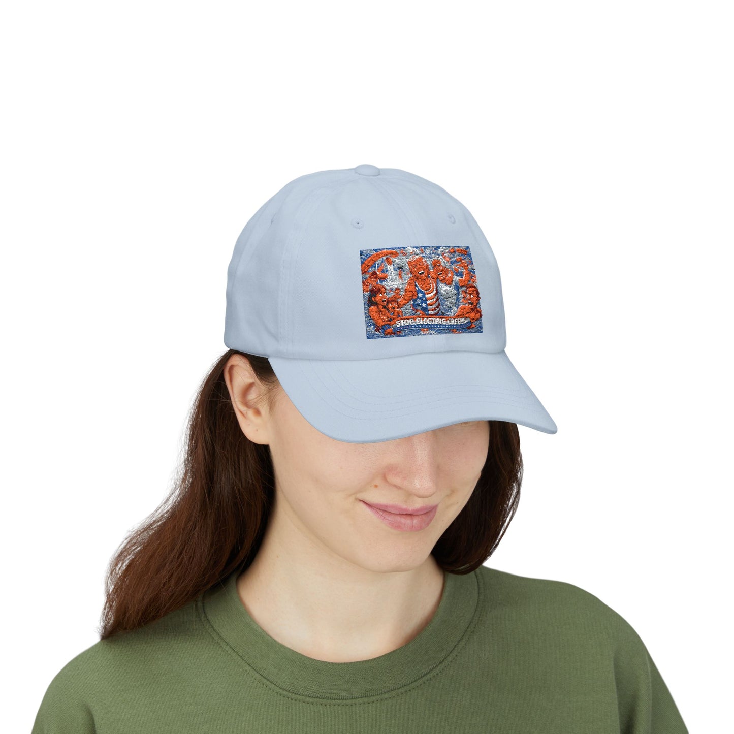Dad Cap — Vintage Orange Lobsters Patch Hat