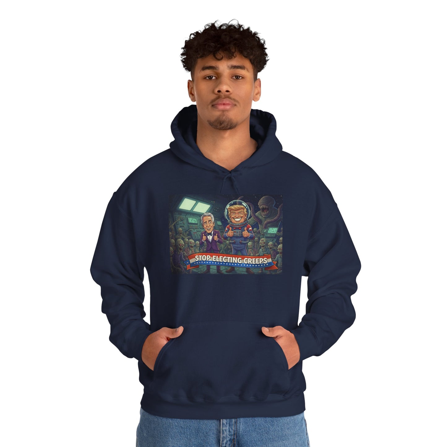 Gaming Crew Hoodie — 'Store-Selecting Griefers' Retro Arcade Design