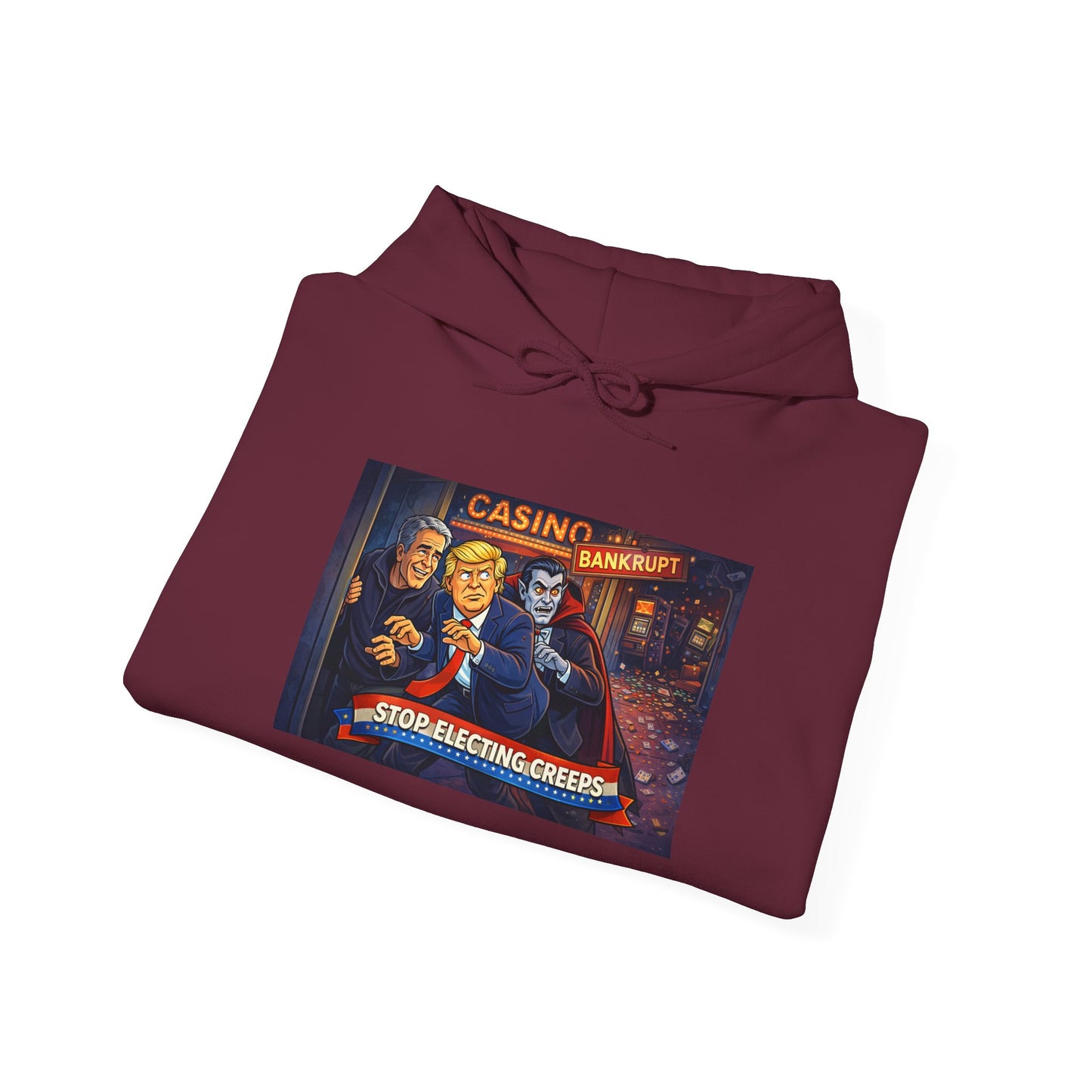 Casino Night Hoodie — Vintage Gambling Scene Sweatshirt