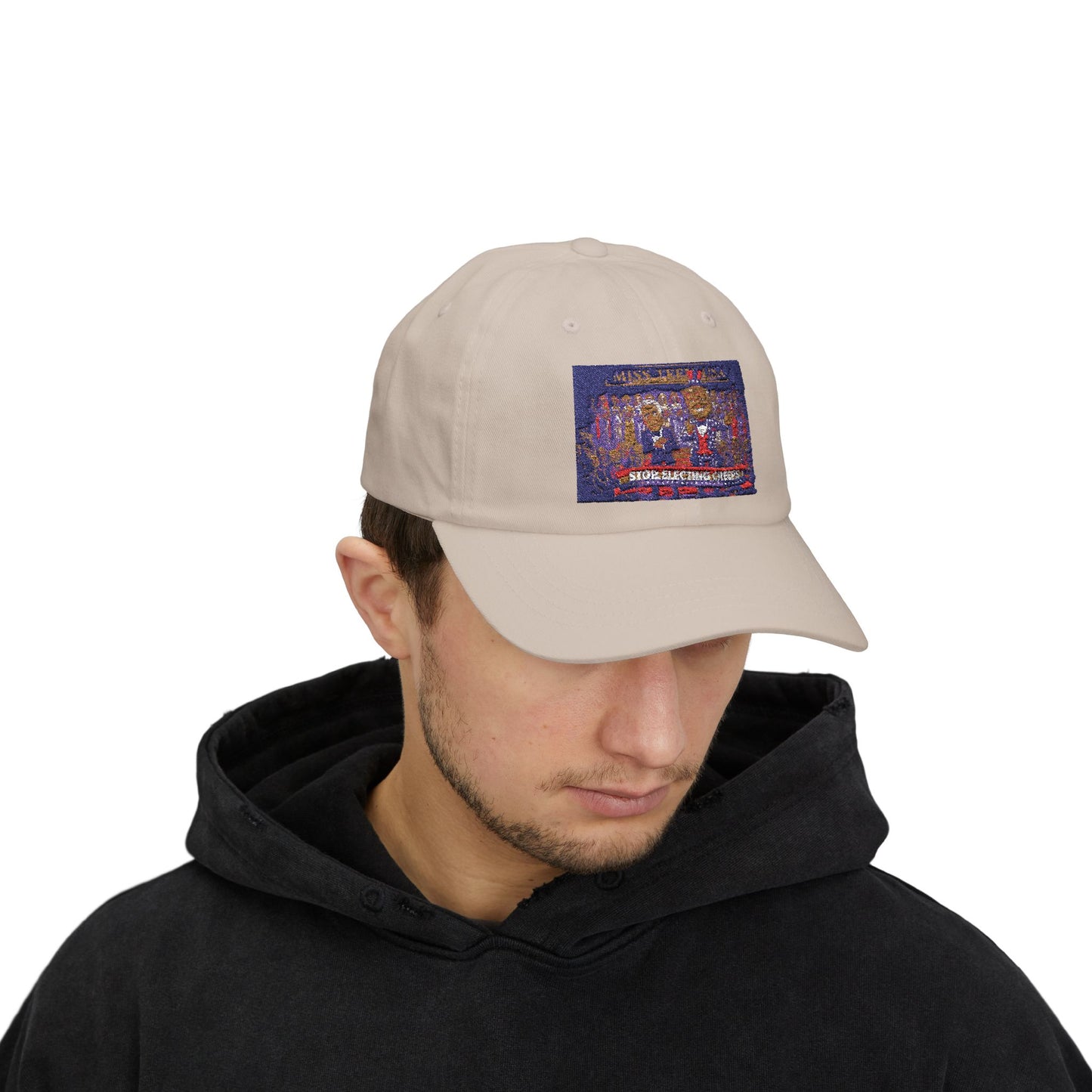 Dad Cap — Vintage Arcade 'Stop Kicking Sleep's' Graphic Hat
