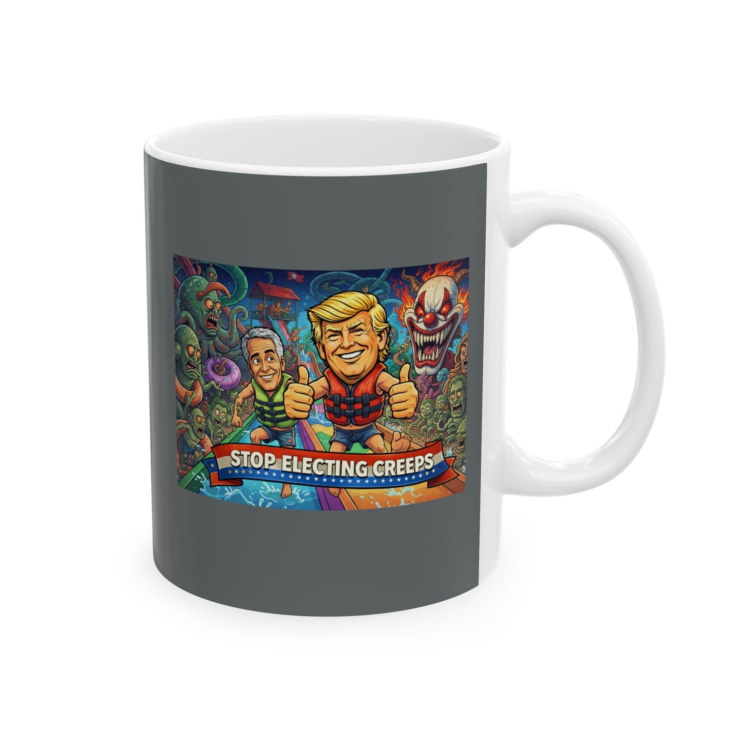 Scary Circus Clown Horror Ceramic Mug (11oz/15oz)