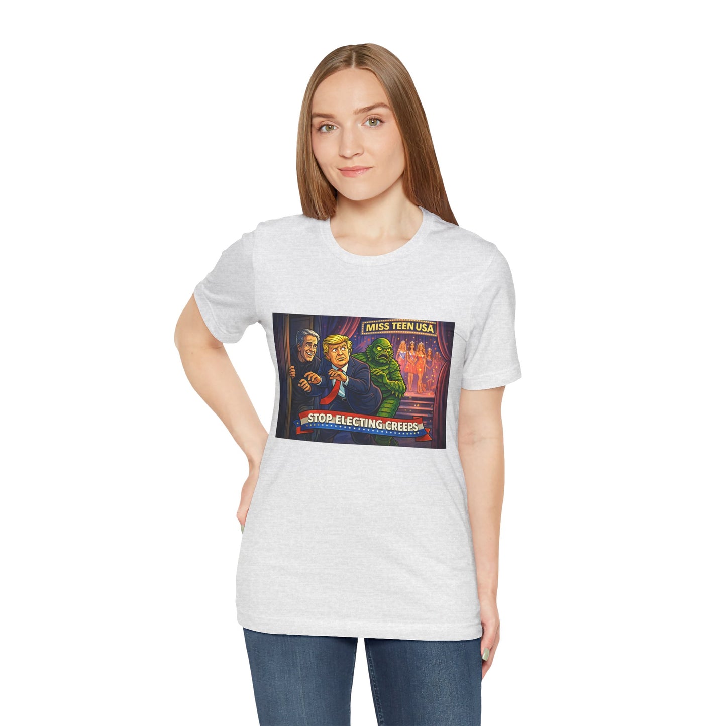 Stop Electing Creeps Tee — Political Satire Graphic Shirt