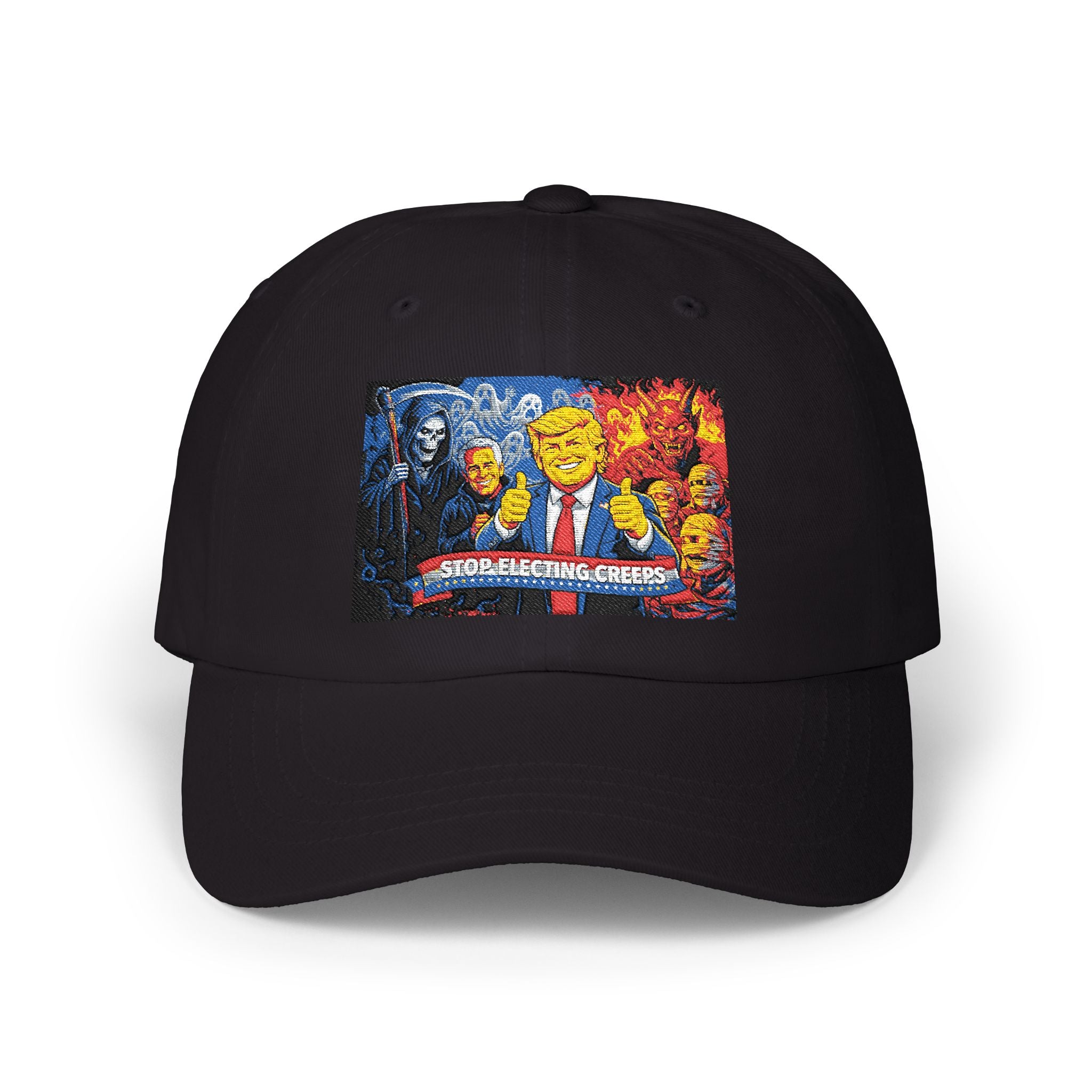 Dad Cap - Cartoon Political Character Patch "Some Are Born Great"