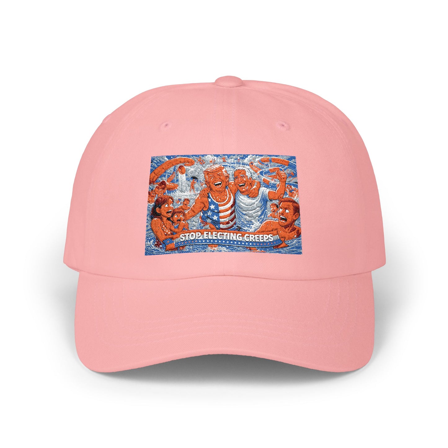 Dad Cap — Vintage Orange Lobsters Patch Hat