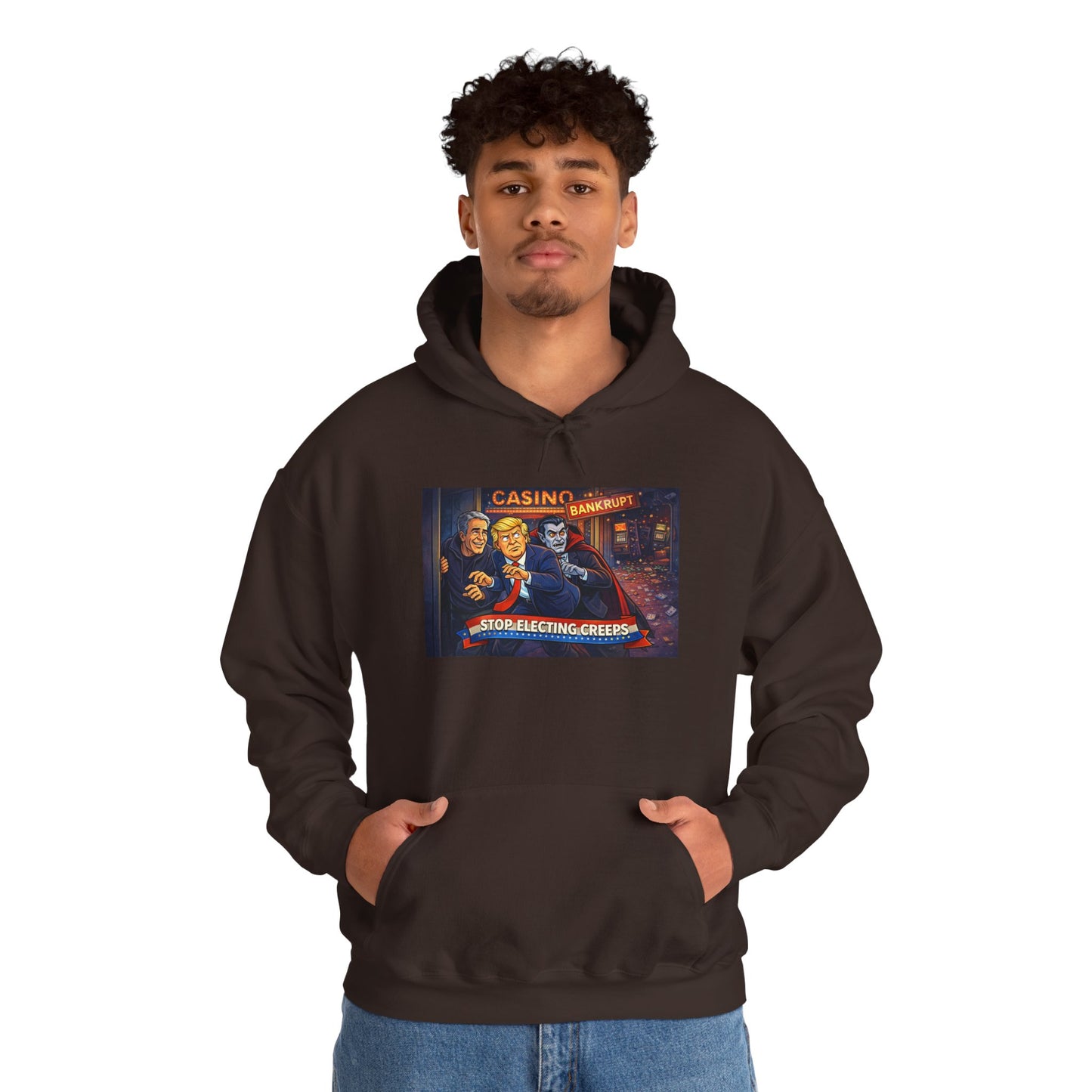 Casino Night Hoodie — Vintage Gambling Scene Sweatshirt
