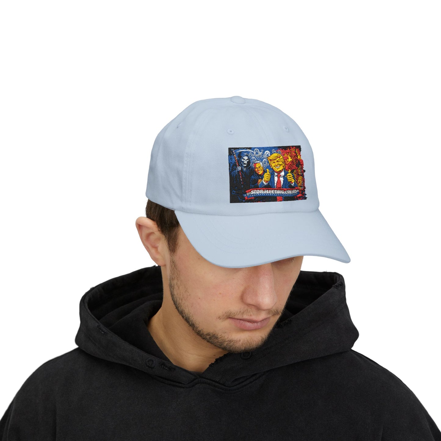 Dad Cap - Cartoon Political Character Patch "Some Are Born Great"