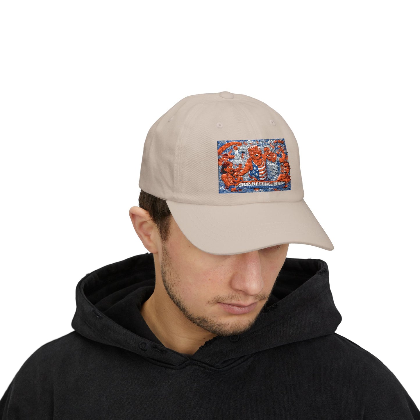 Dad Cap — Vintage Orange Lobsters Patch Hat