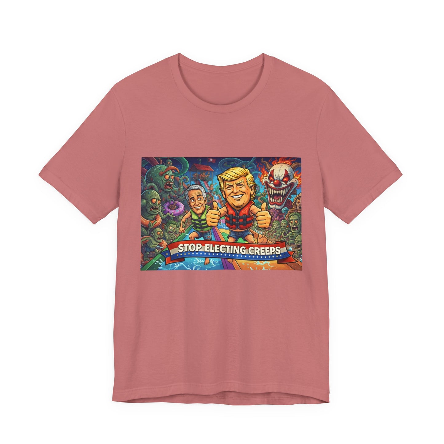 Political Graphic Tee — "Stop Electing Creeps" Bold Protest T‑Shirt