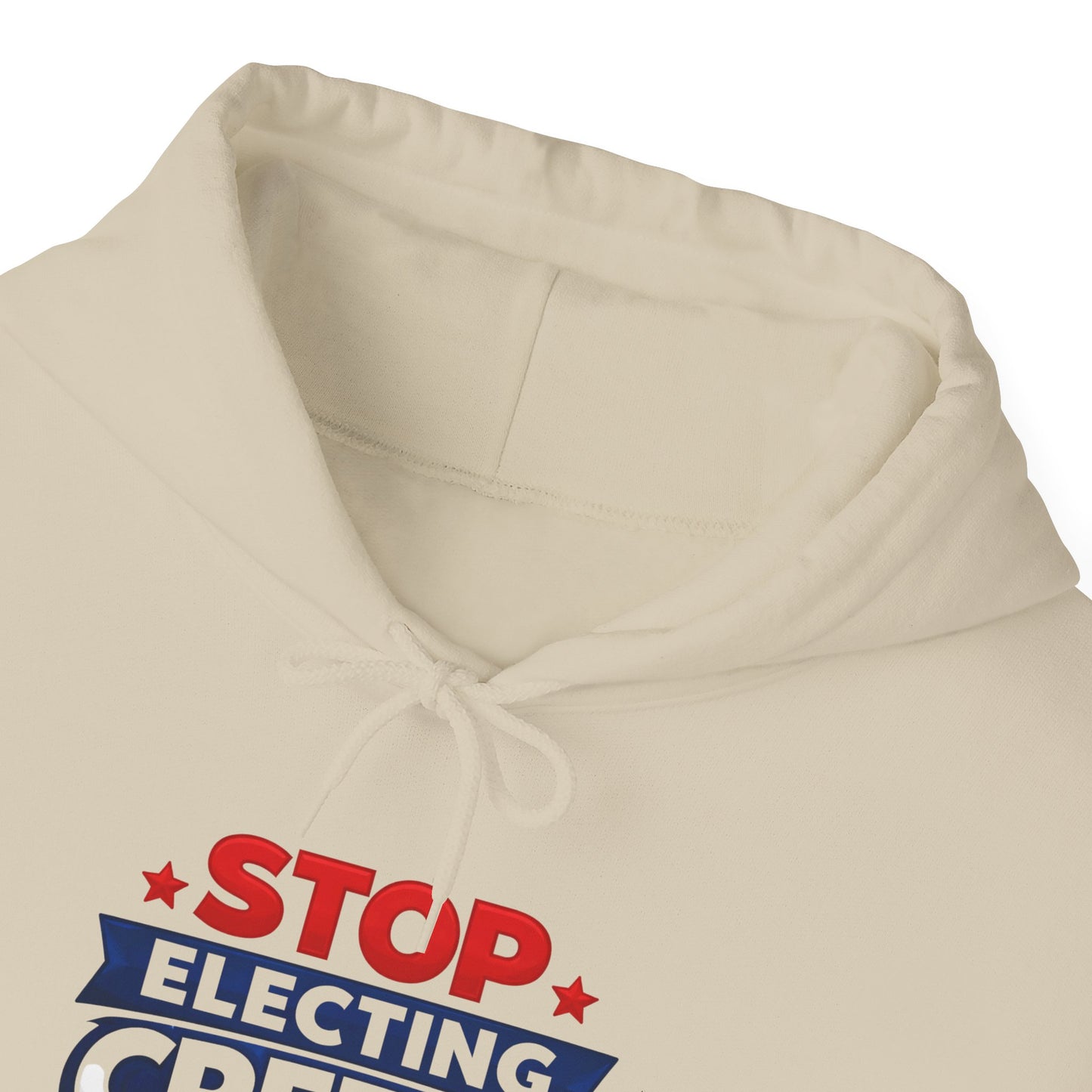 Political Hoodie - "Stop Electing Creeps" Protest Pullover