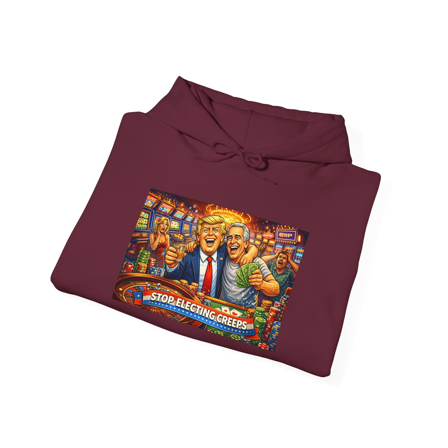 Political Parody Hoodie — 'Stop Blanching Beer' Colorful Satire Design
