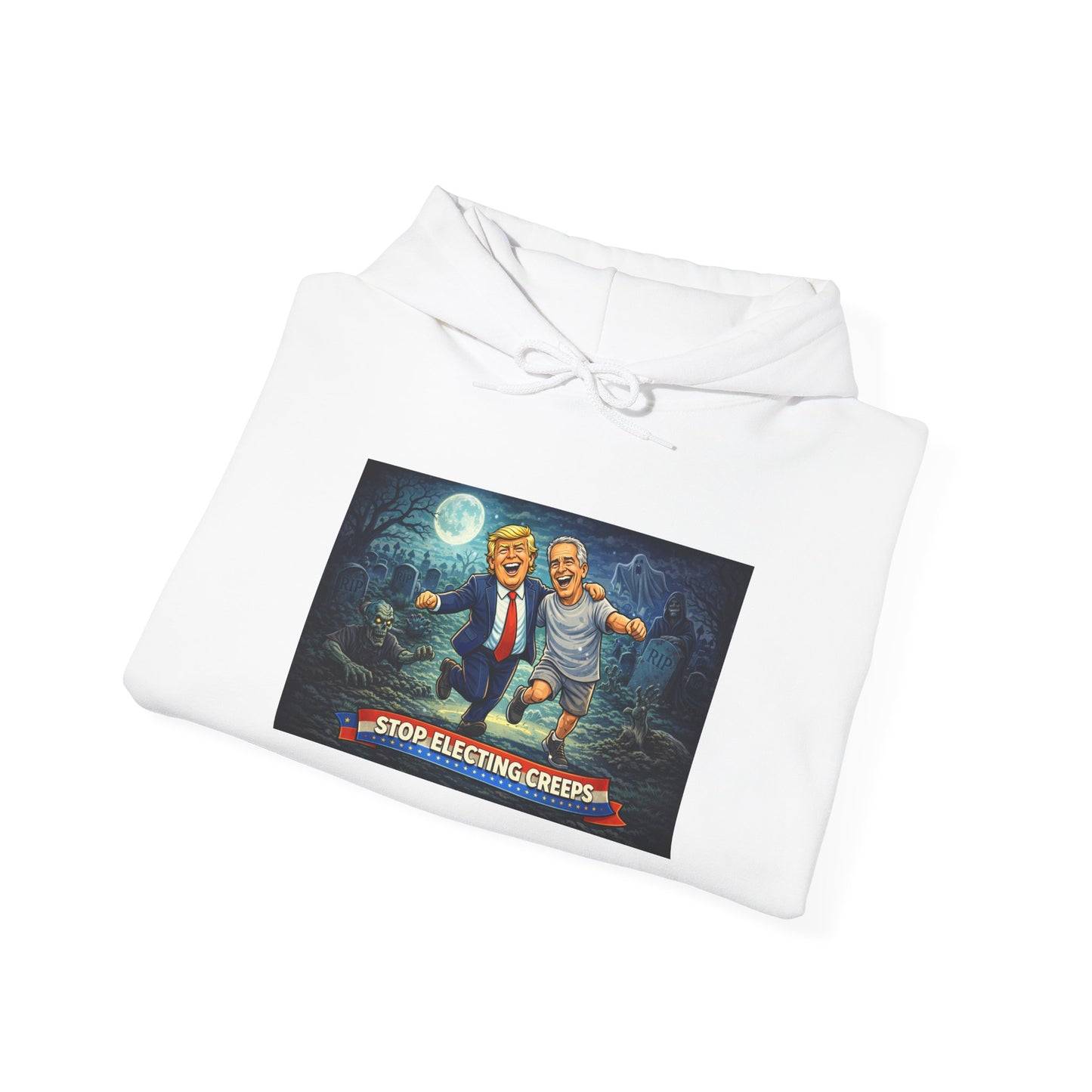 Political Comedy Hoodie — “Surrendering America” Satirical Graphic Sweatshirt