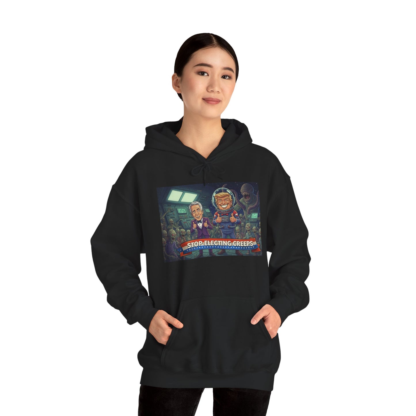 Gaming Crew Hoodie — 'Store-Selecting Griefers' Retro Arcade Design