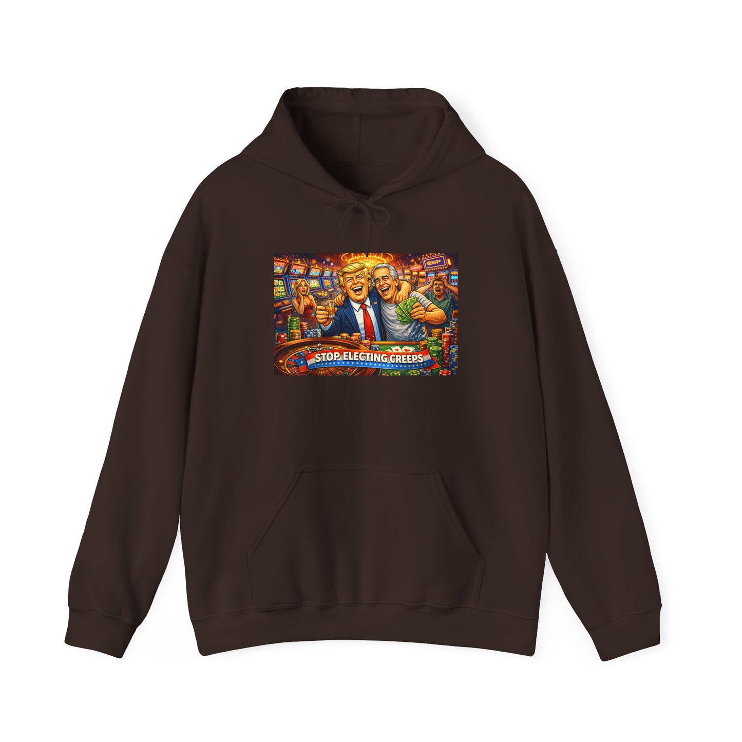 Political Parody Hoodie — 'Stop Blanching Beer' Colorful Satire Design