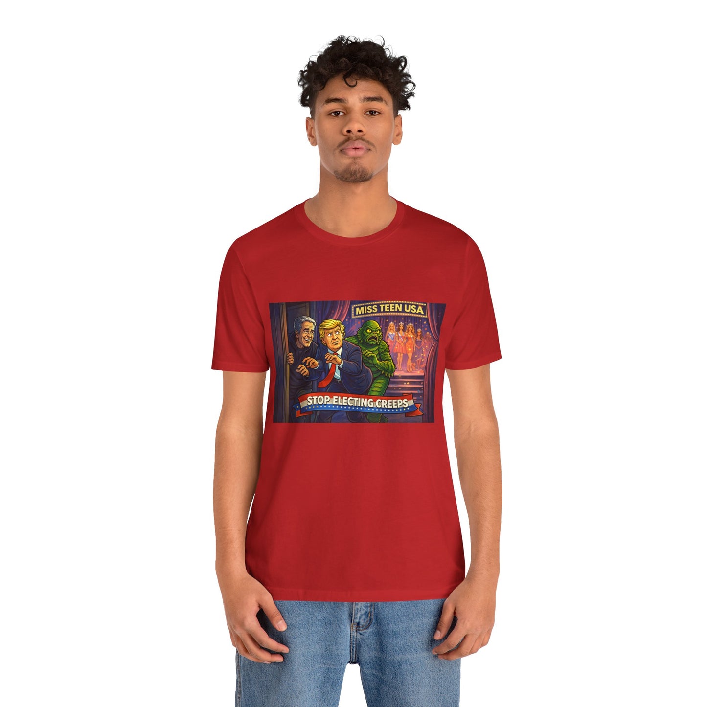 Stop Electing Creeps Tee — Political Satire Graphic Shirt