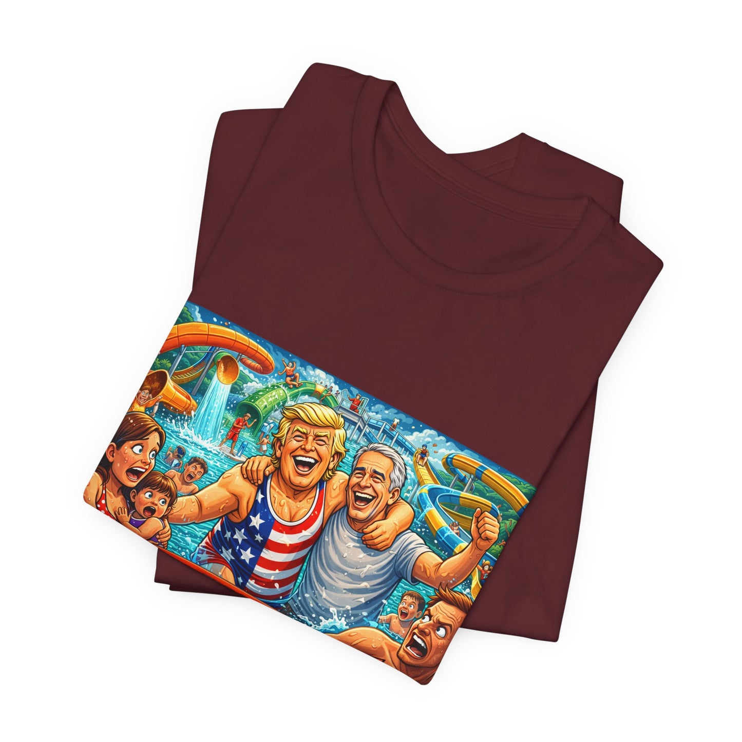 T‑Shirt — "Stop Fleecing Creeps" Beach Party Graphic Tee