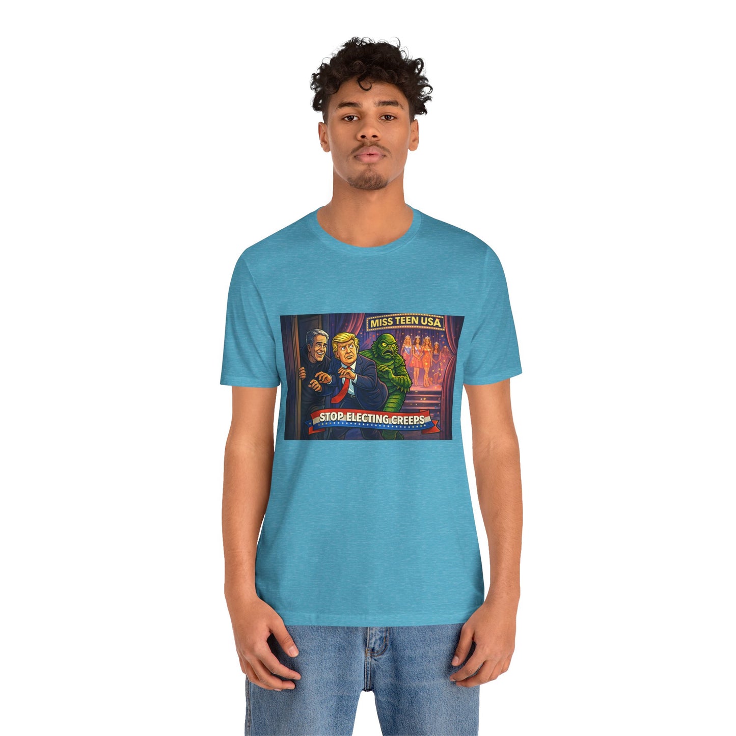 Stop Electing Creeps Tee — Political Satire Graphic Shirt