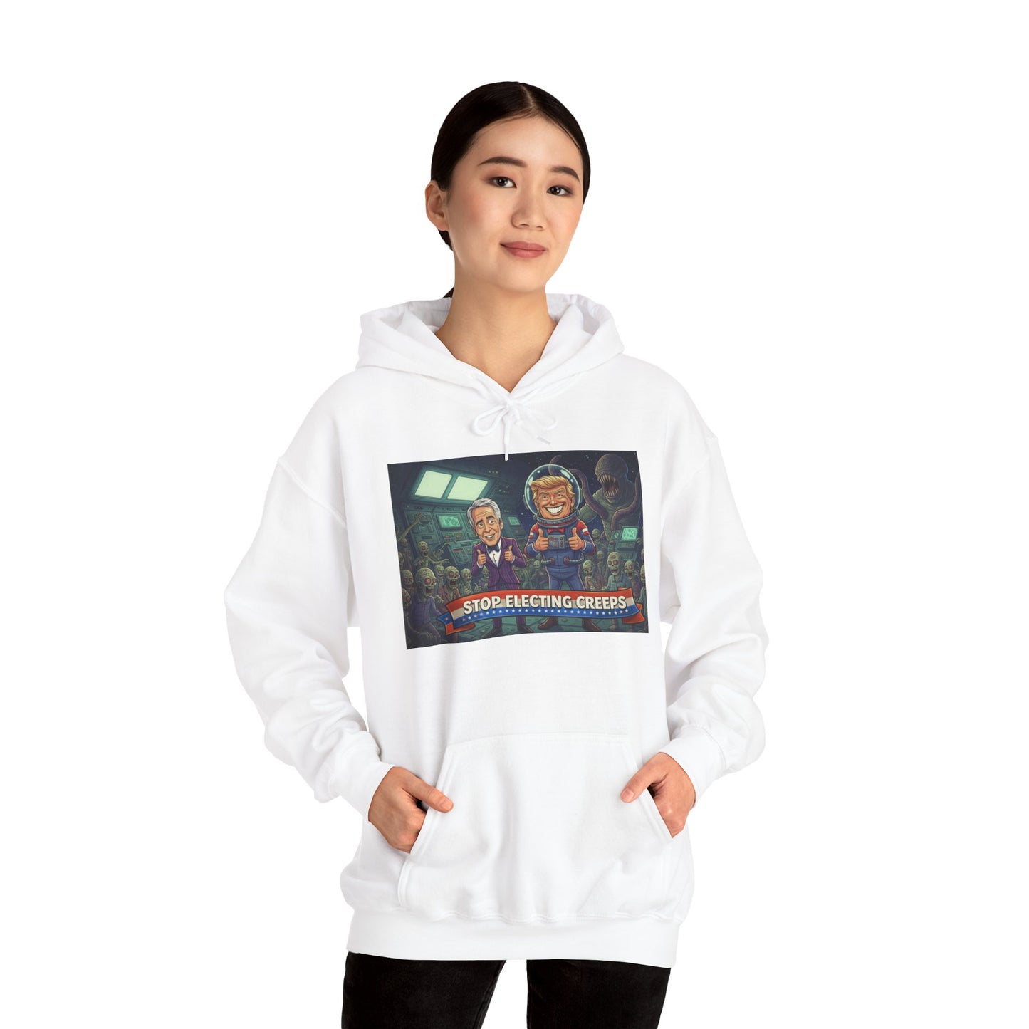 Gaming Crew Hoodie — 'Store-Selecting Griefers' Retro Arcade Design