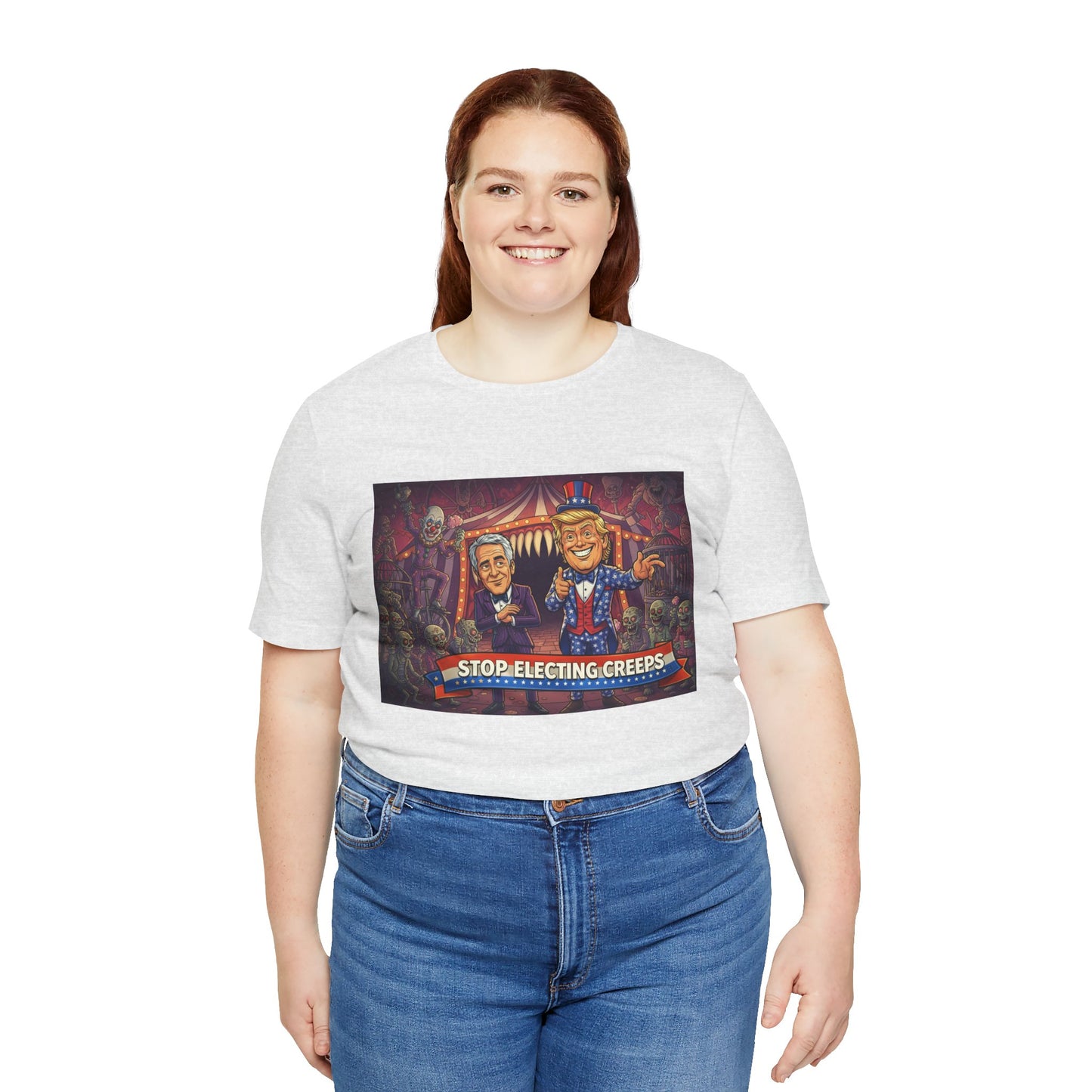 Stop Electing Creeps T‑Shirt — Political Satire Tee