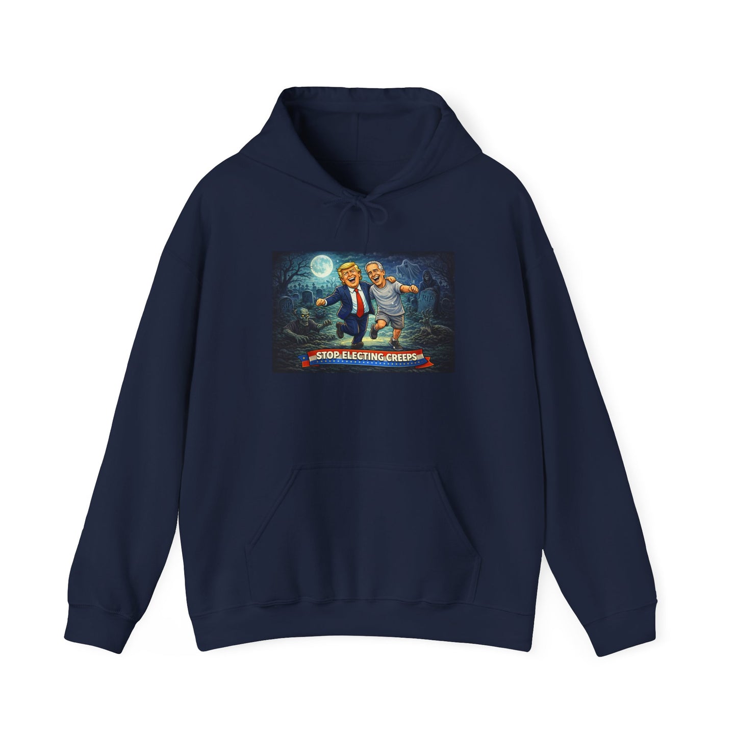 Political Comedy Hoodie — “Surrendering America” Satirical Graphic Sweatshirt