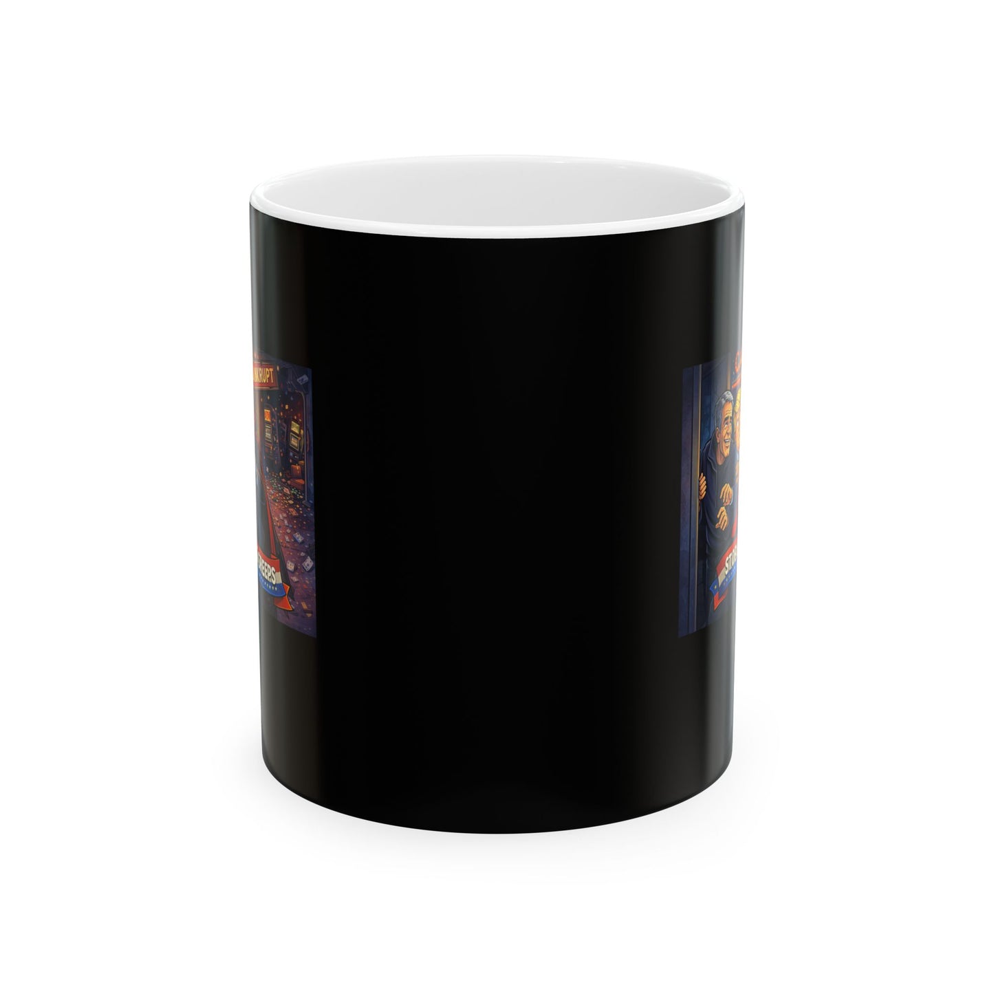 Coffee Mug — Cozy Nighttime Reading Illustration Ceramic Mug (11oz, 15oz)