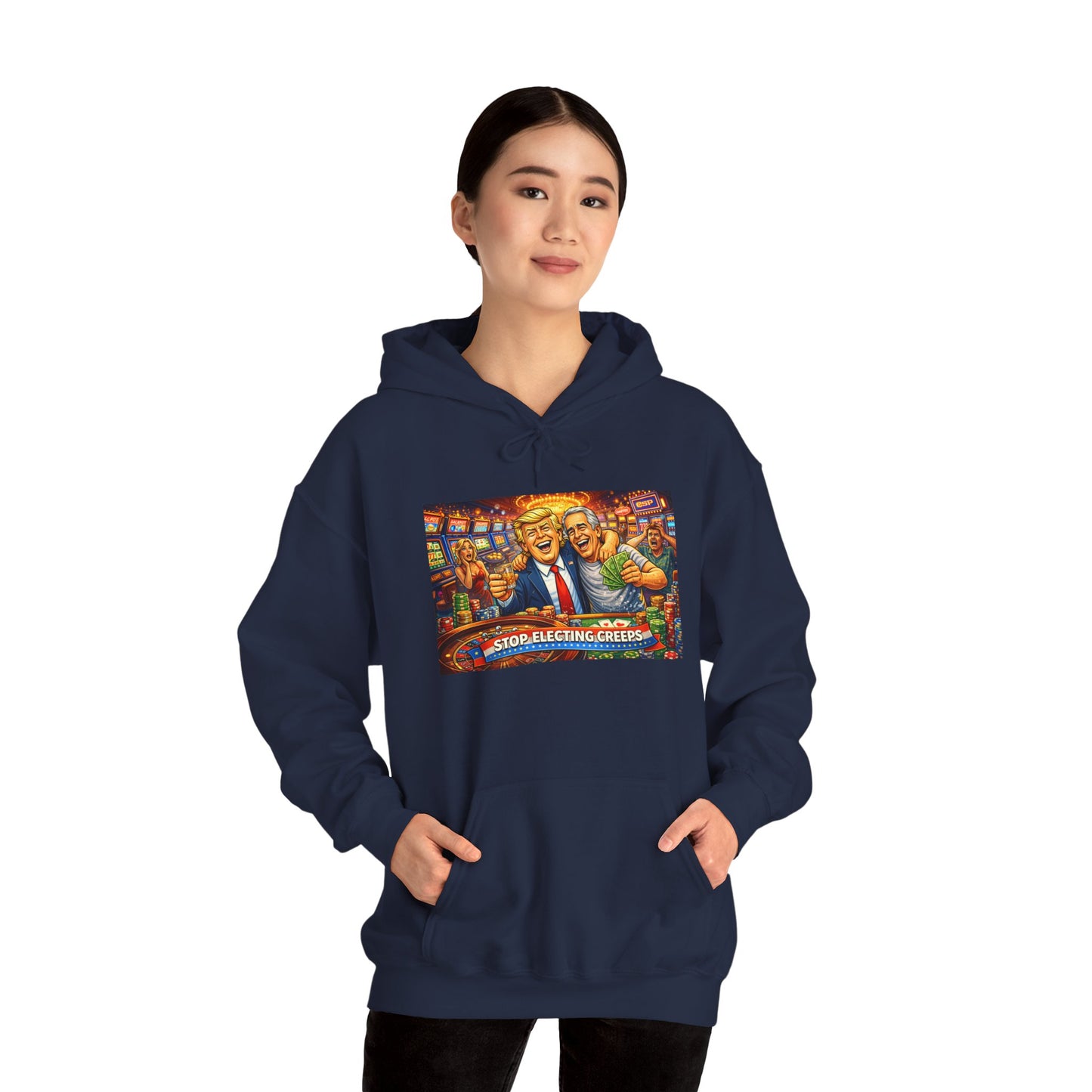 Political Parody Hoodie — 'Stop Blanching Beer' Colorful Satire Design