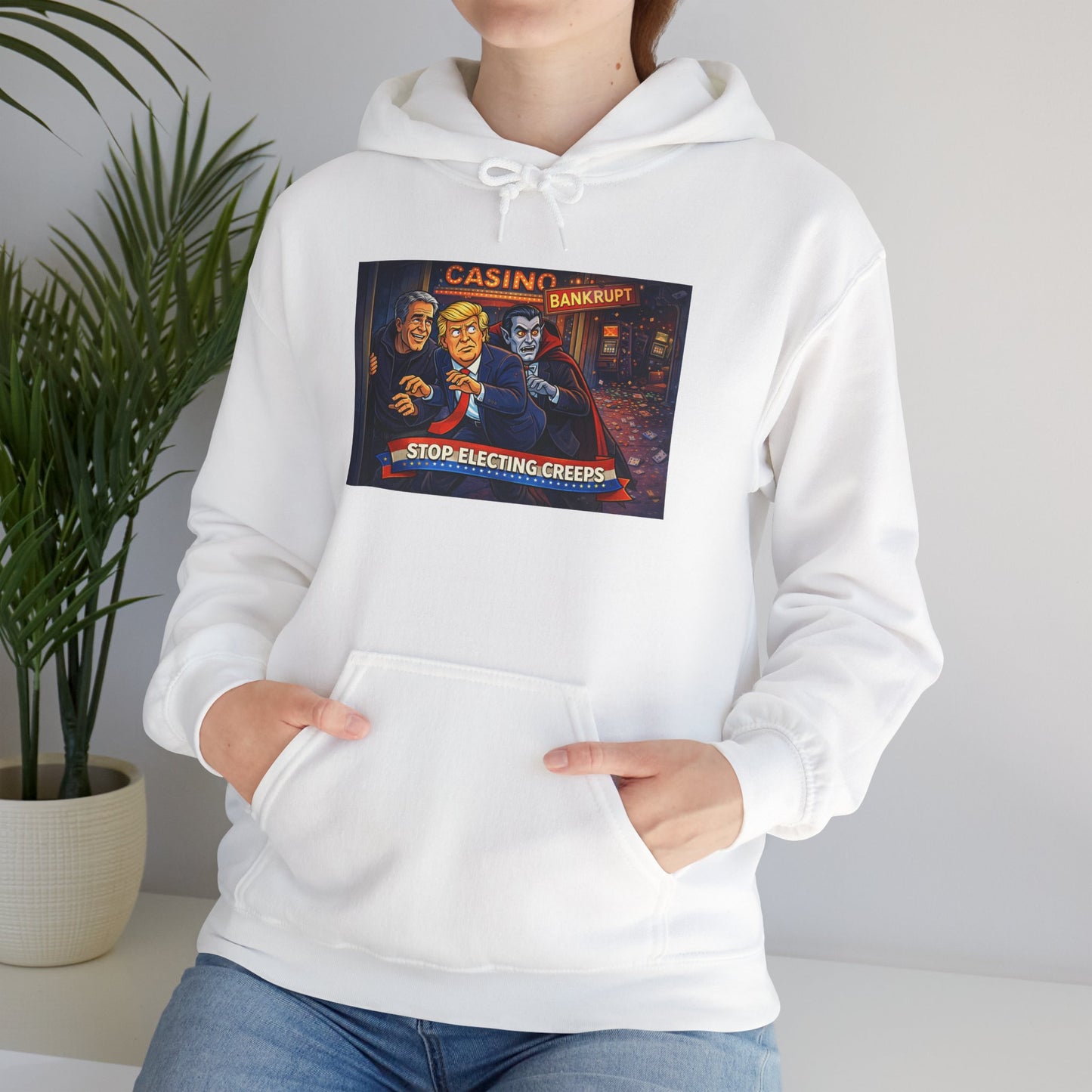 Casino Night Hoodie — Vintage Gambling Scene Sweatshirt