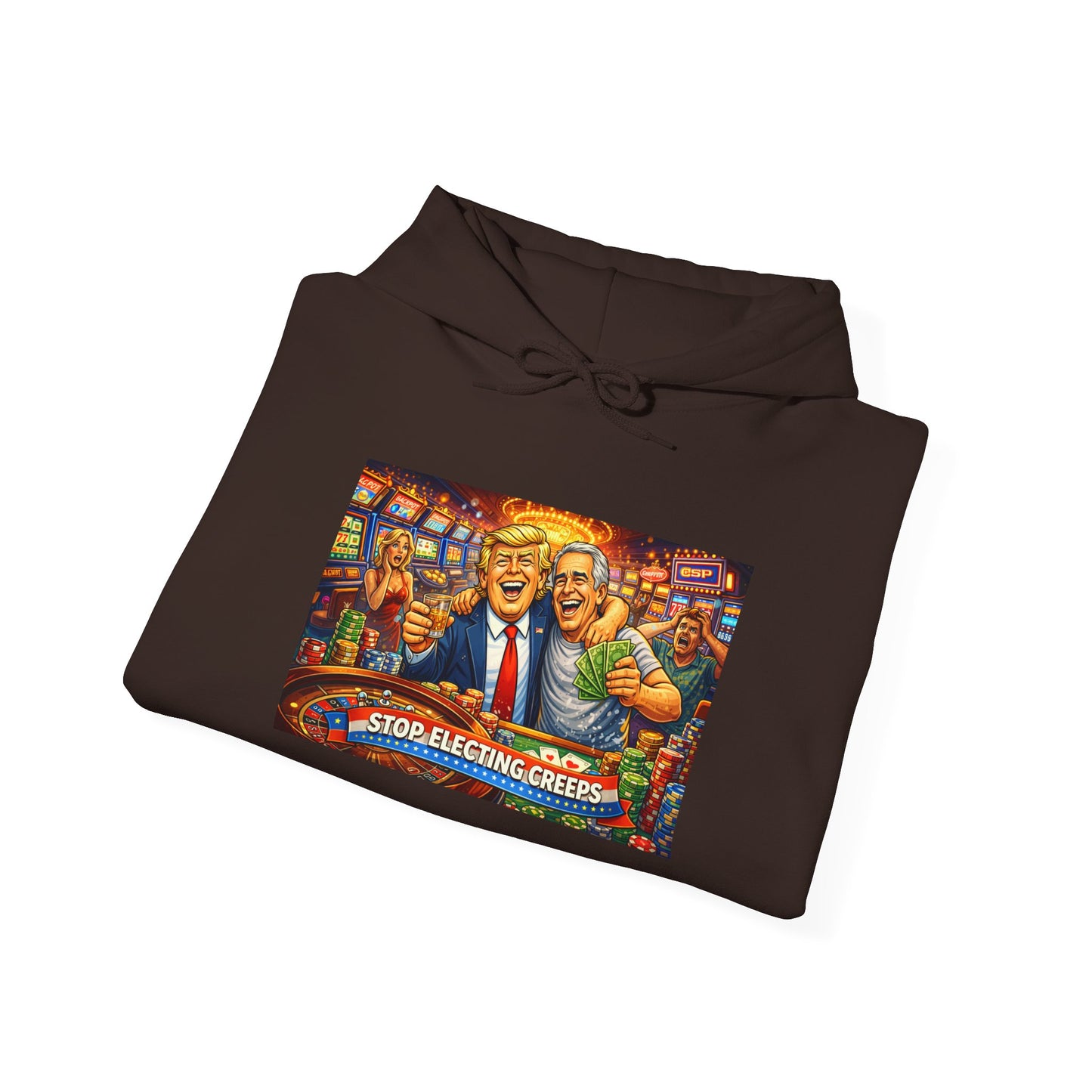 Political Parody Hoodie — 'Stop Blanching Beer' Colorful Satire Design