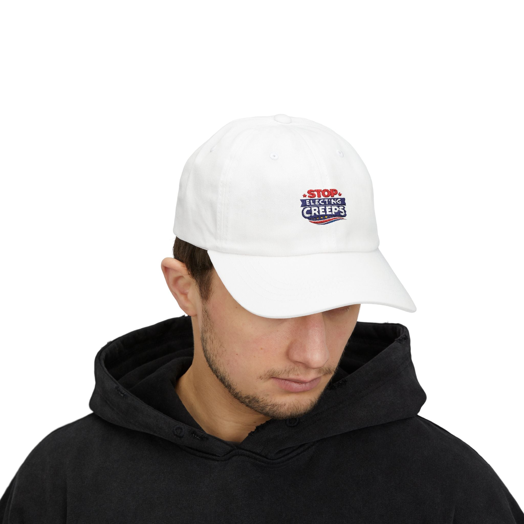 Dad Cap — "Stop Electing Creeps" Embroidered Political Baseball Hat