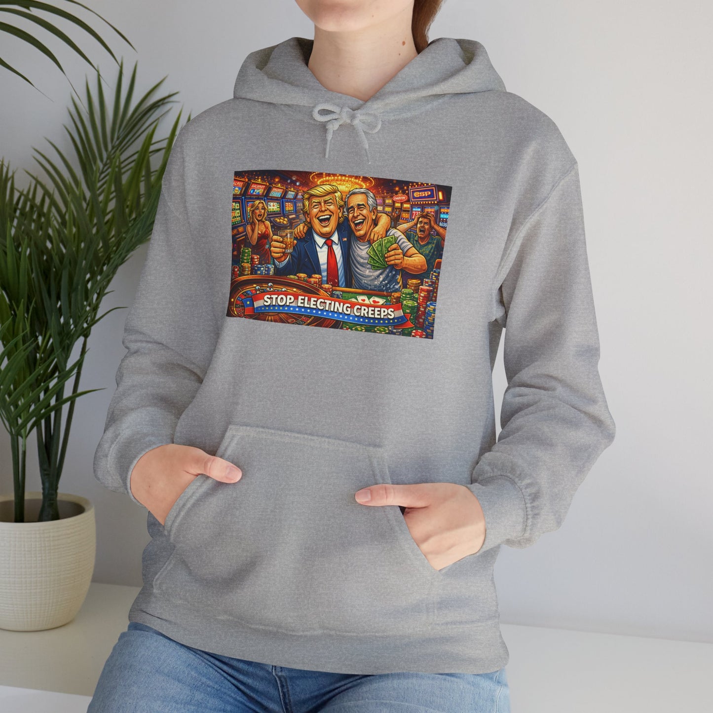 Political Parody Hoodie — 'Stop Blanching Beer' Colorful Satire Design
